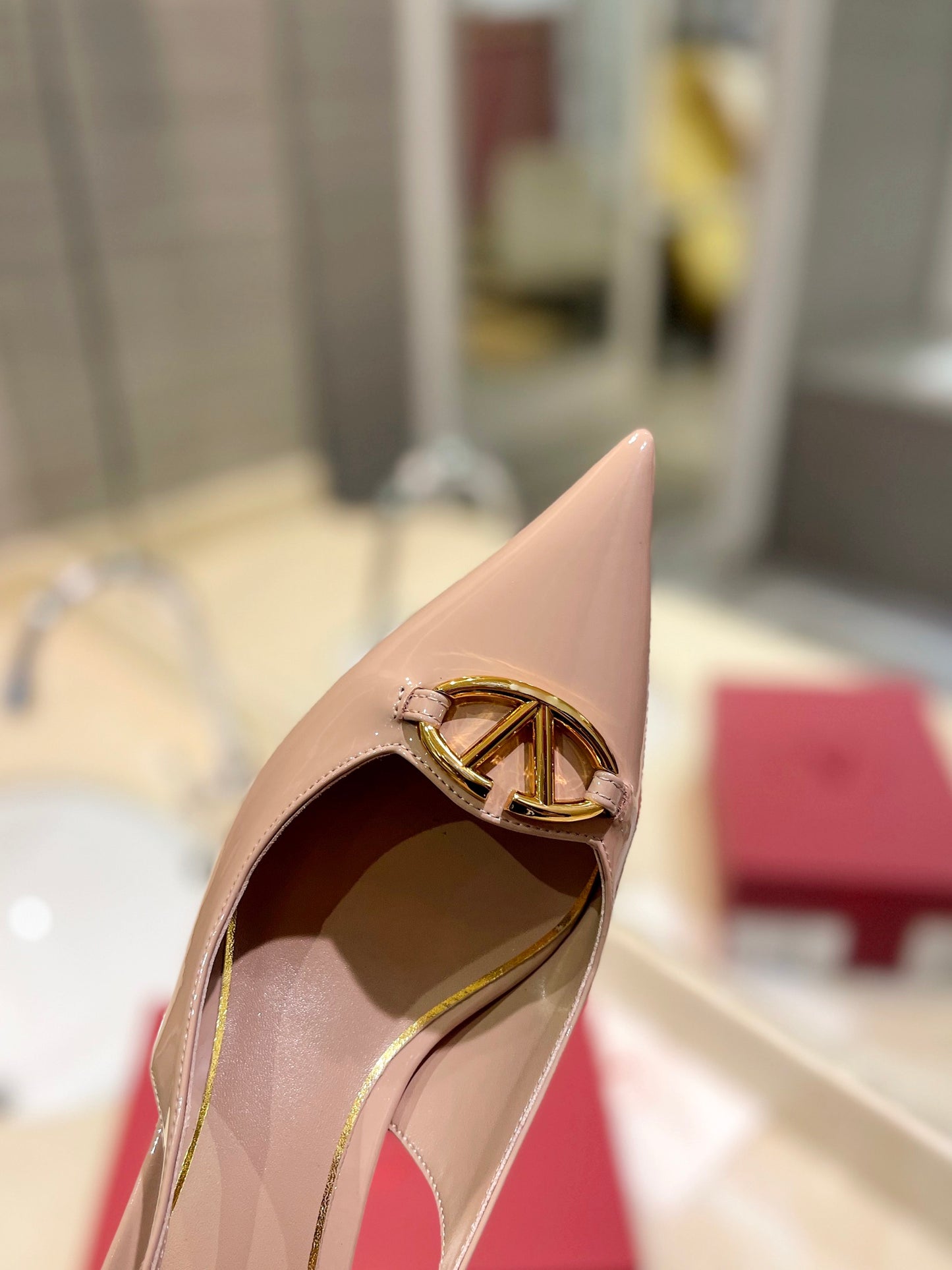 Valentino VLogo Signature Patent Leather Slingback Heels – 2024 Collection