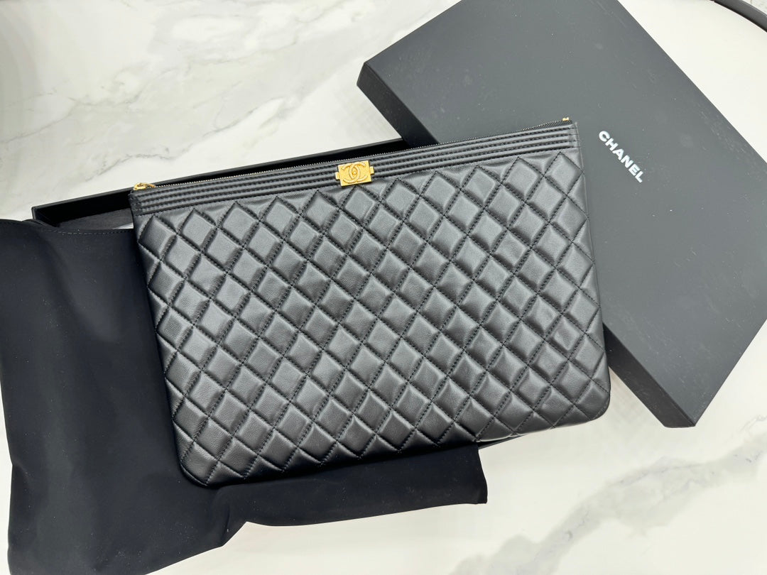 Chanel Classic Boy Clutch Bag
