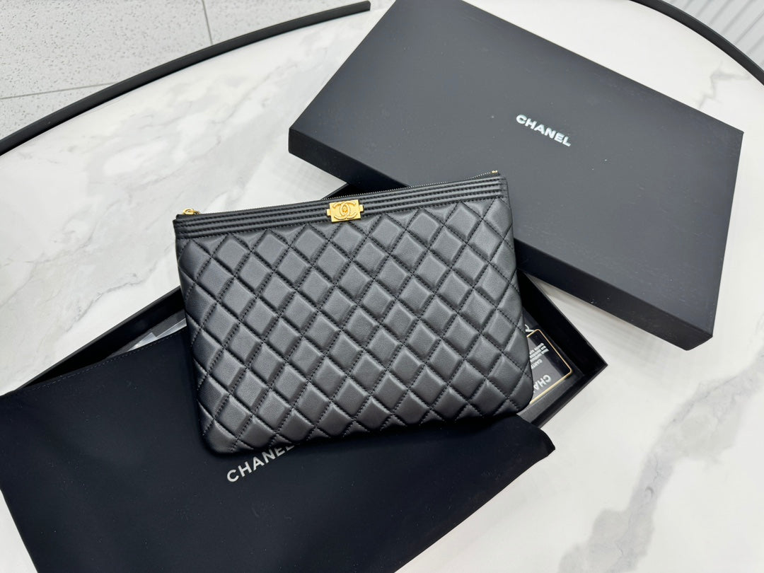 Chanel Classic Boy Clutch Bag