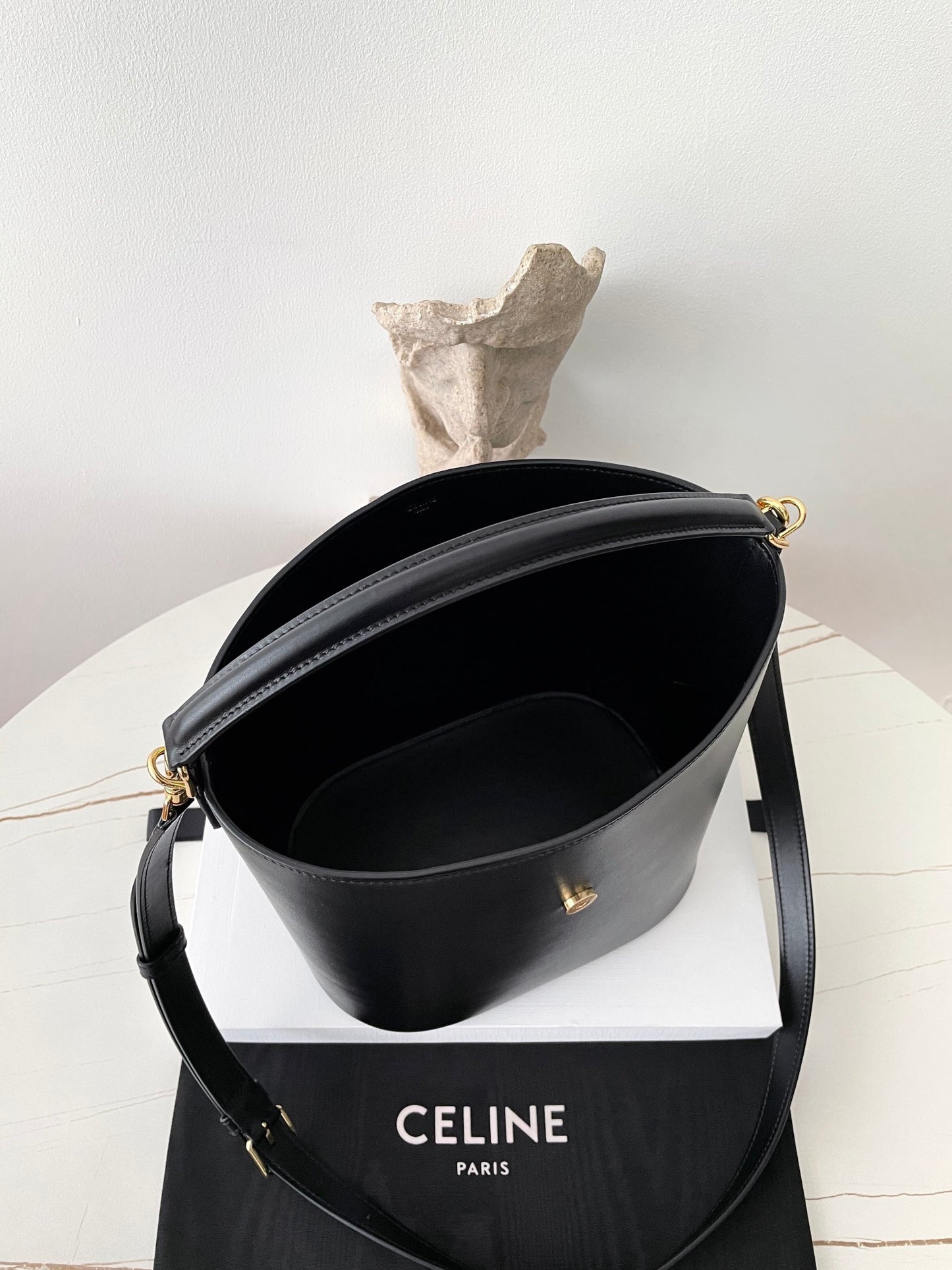 Celine Louise Triomphe Bucket Bag