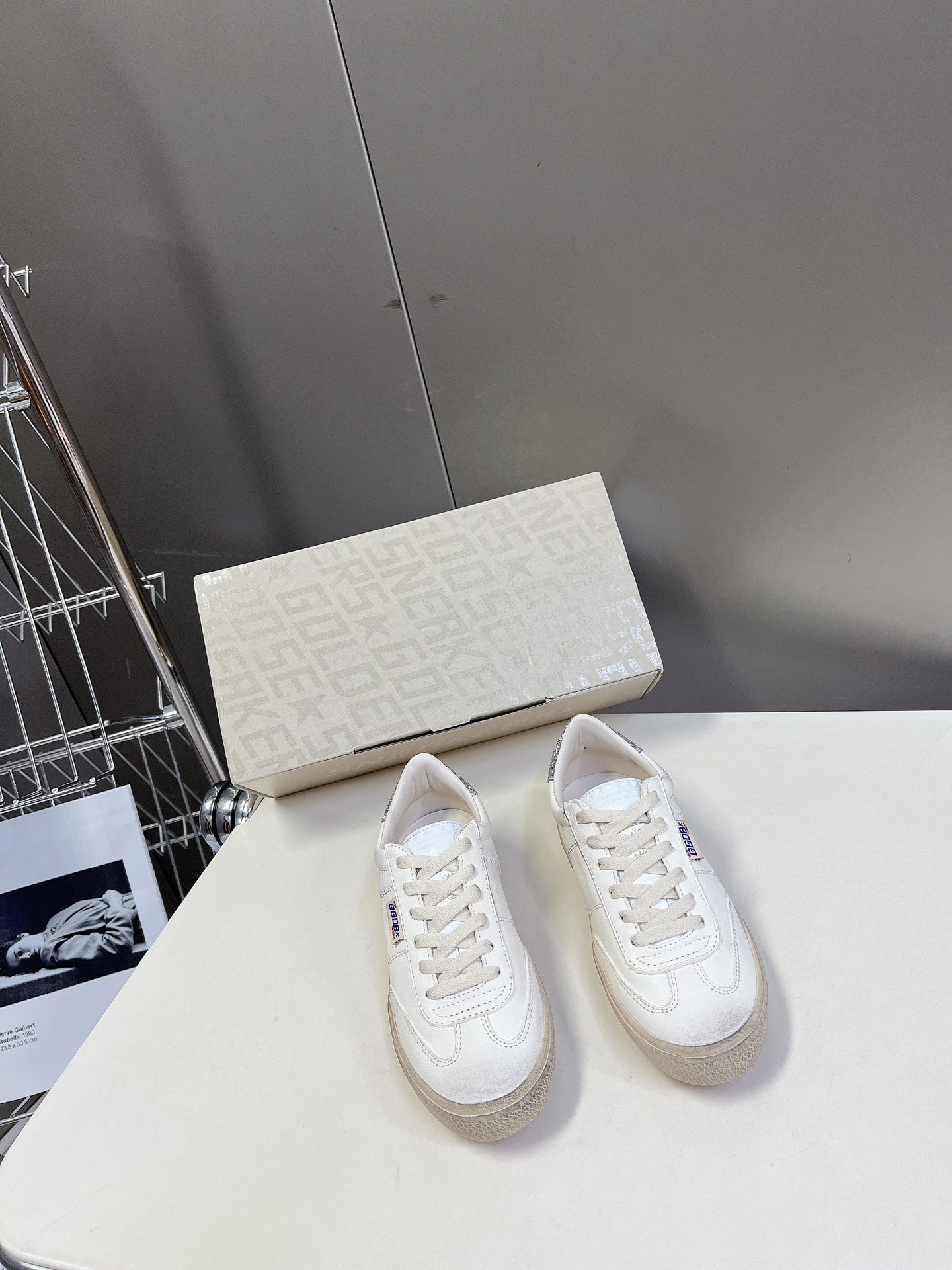 Golden Goose Distressed Leather Sneakers