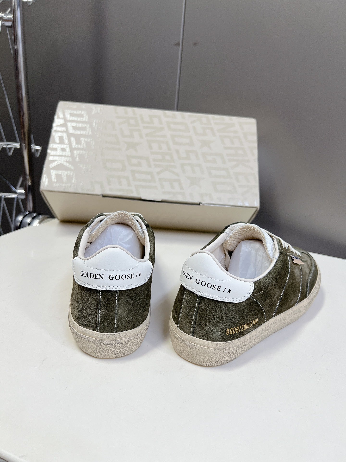 Golden Goose Distressed Leather Sneakers