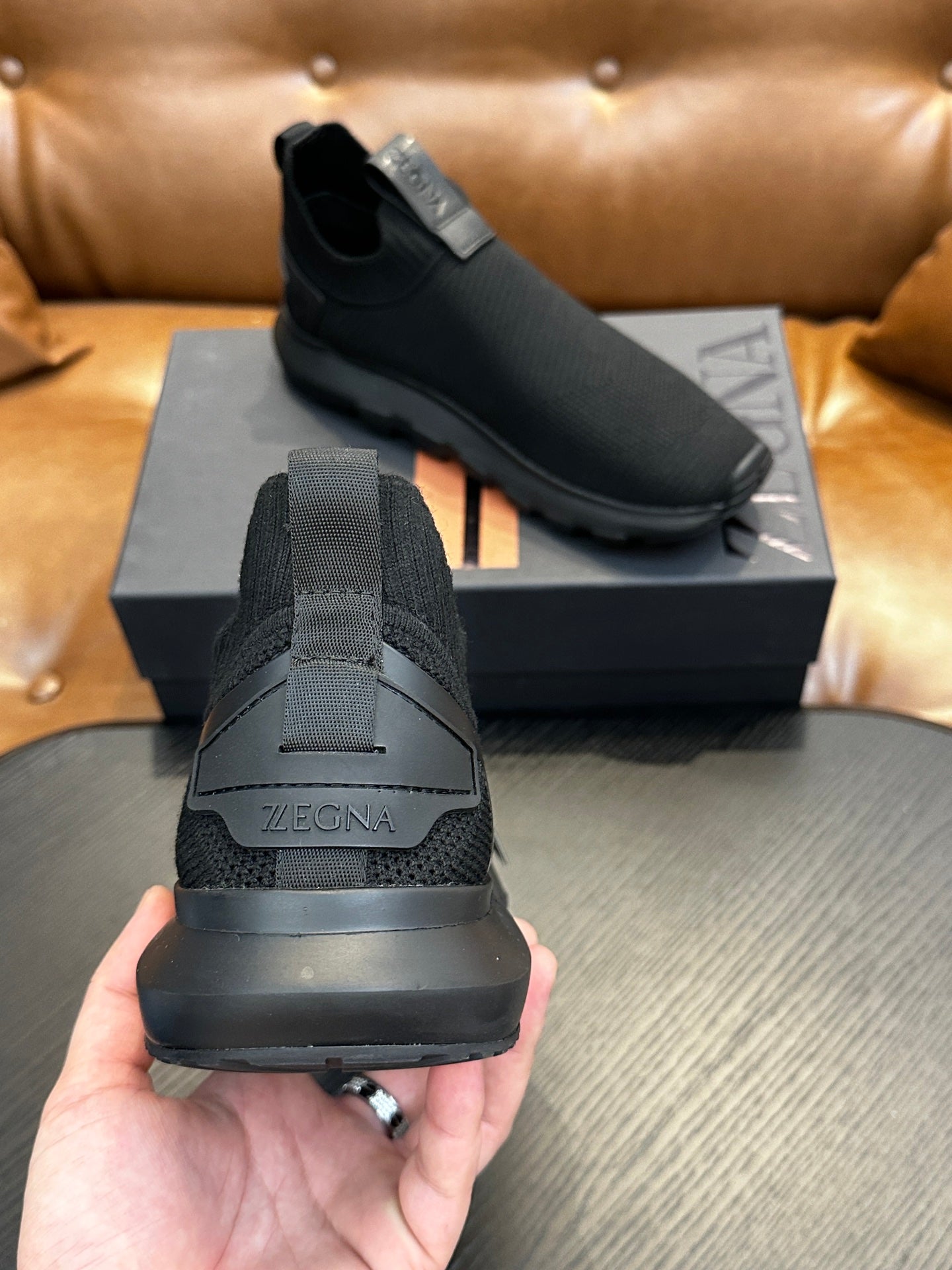 Zegna Techmerino Slip-On Sneakers