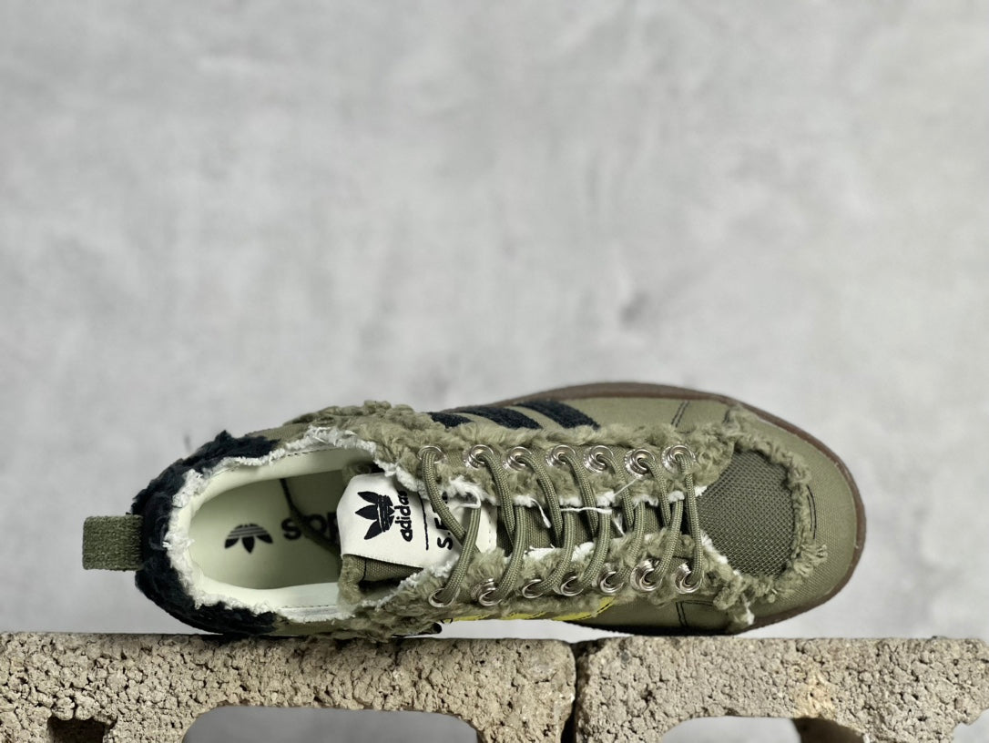 Adidas Originals x Song For The Mute Campus 80S Distressed Canvas Shell-Toe Sneakers