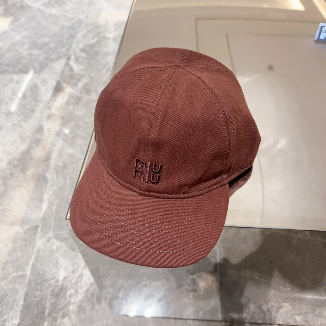Miu Miu Classic Embroidered Baseball Cap