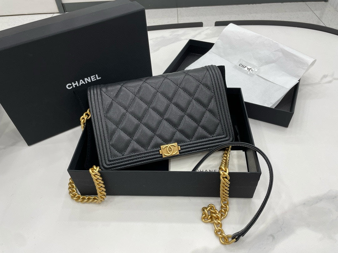 Chanel Boy WOC Pebbled Calfskin Bag – 2022 Collection