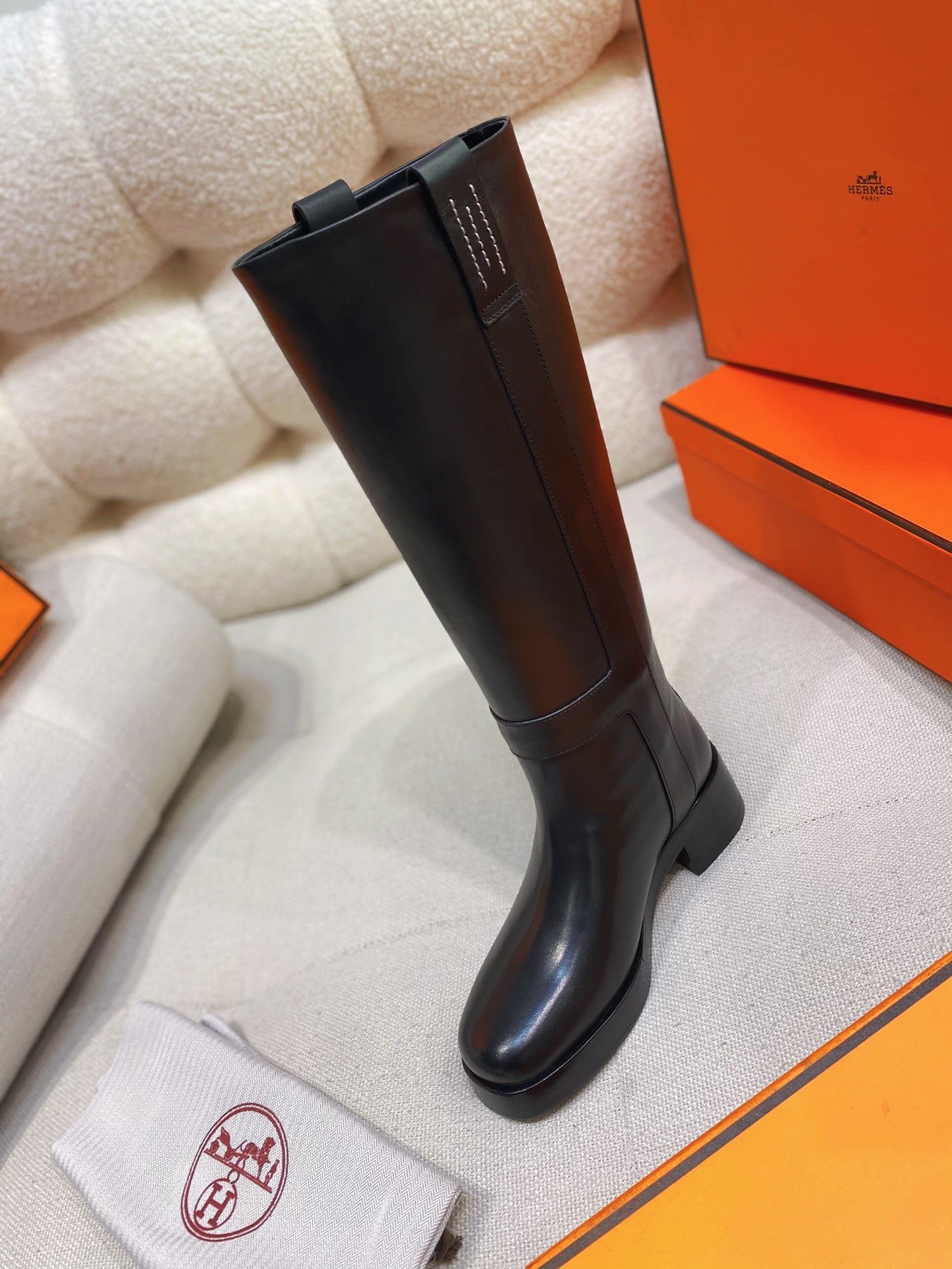 Hermès Horse H Knee-High Equestrian Boots