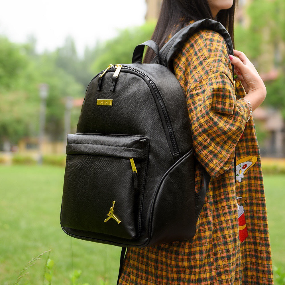 Jordan PU Leather Casual Backpack