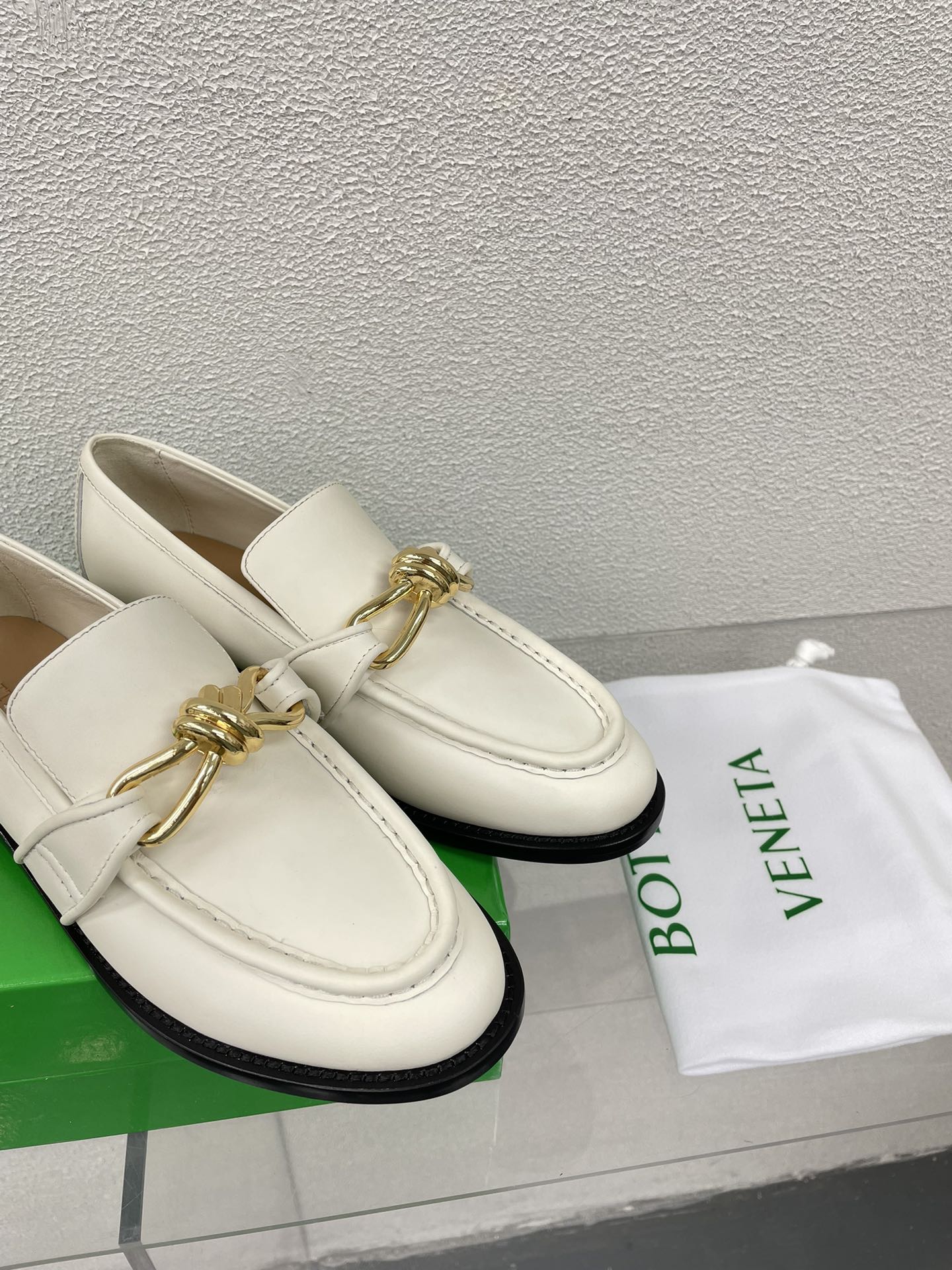 Bottega Veneta Astaire Metal Knot Loafers – 2024SS