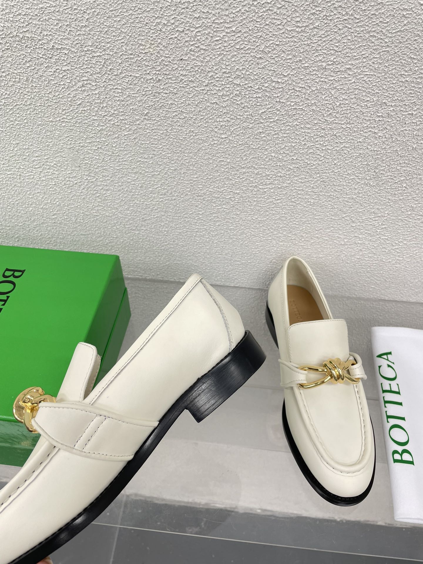 Bottega Veneta Astaire Metal Knot Loafers – 2024SS