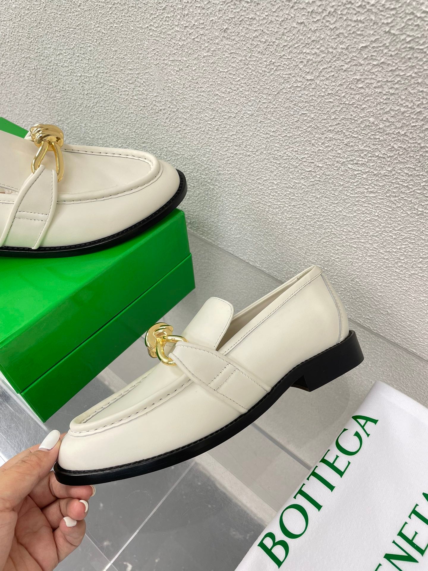Bottega Veneta Astaire Metal Knot Loafers – 2024SS