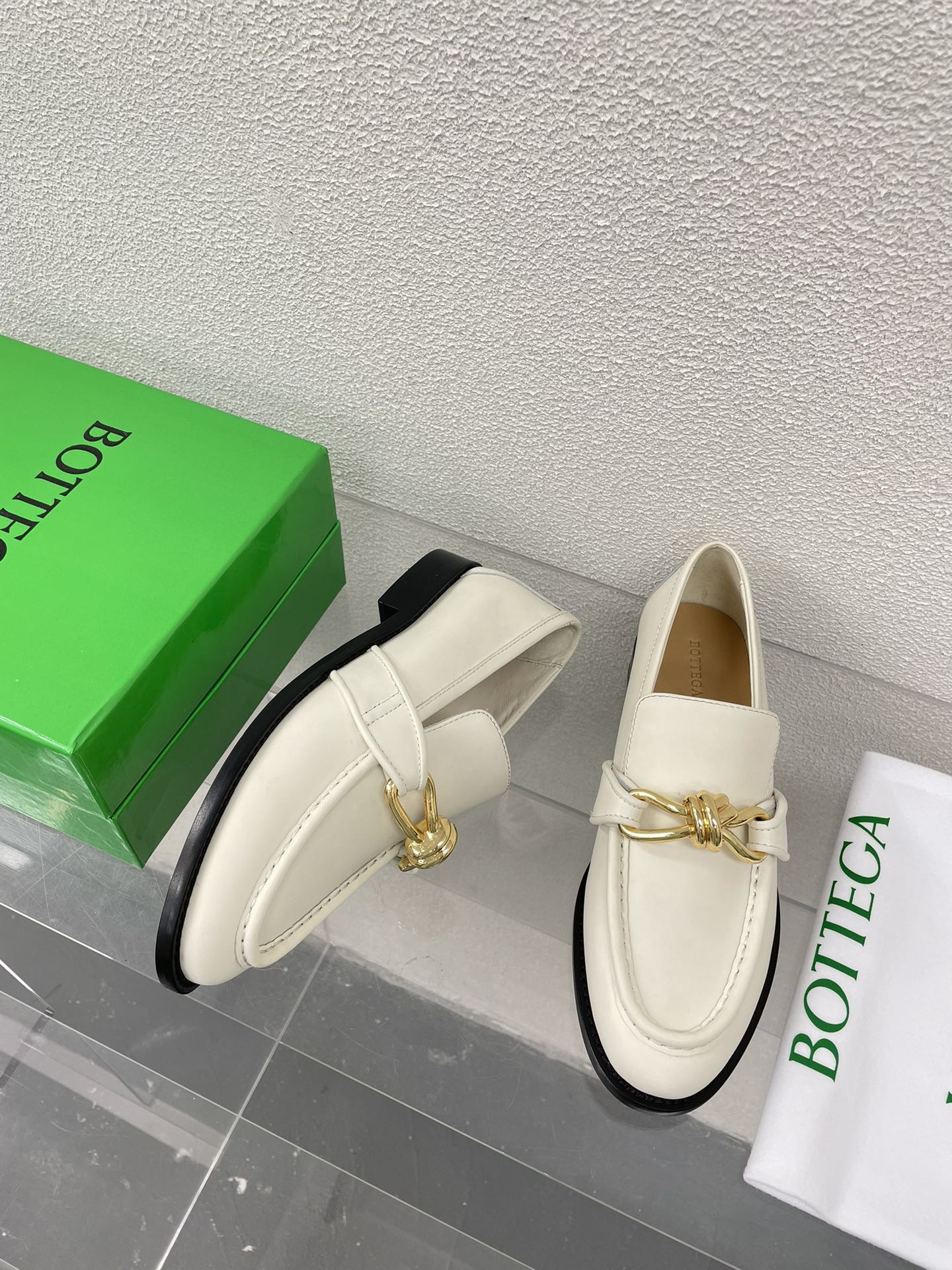 Bottega Veneta Astaire Metal Knot Loafers – 2024SS