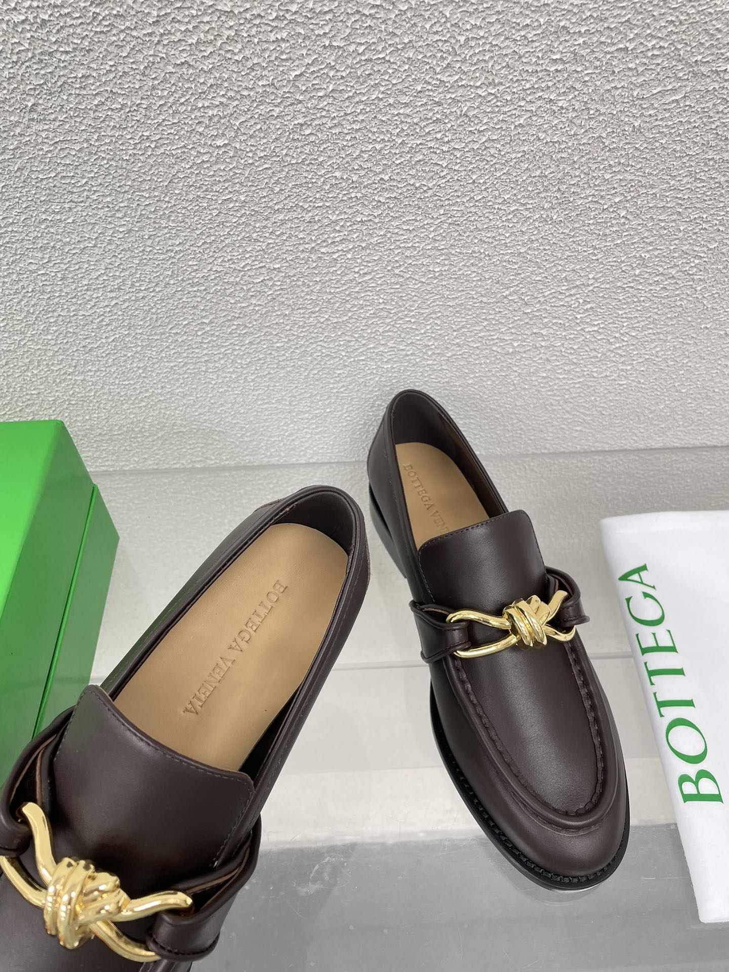 Bottega Veneta Astaire Metal Knot Loafers – 2024SS