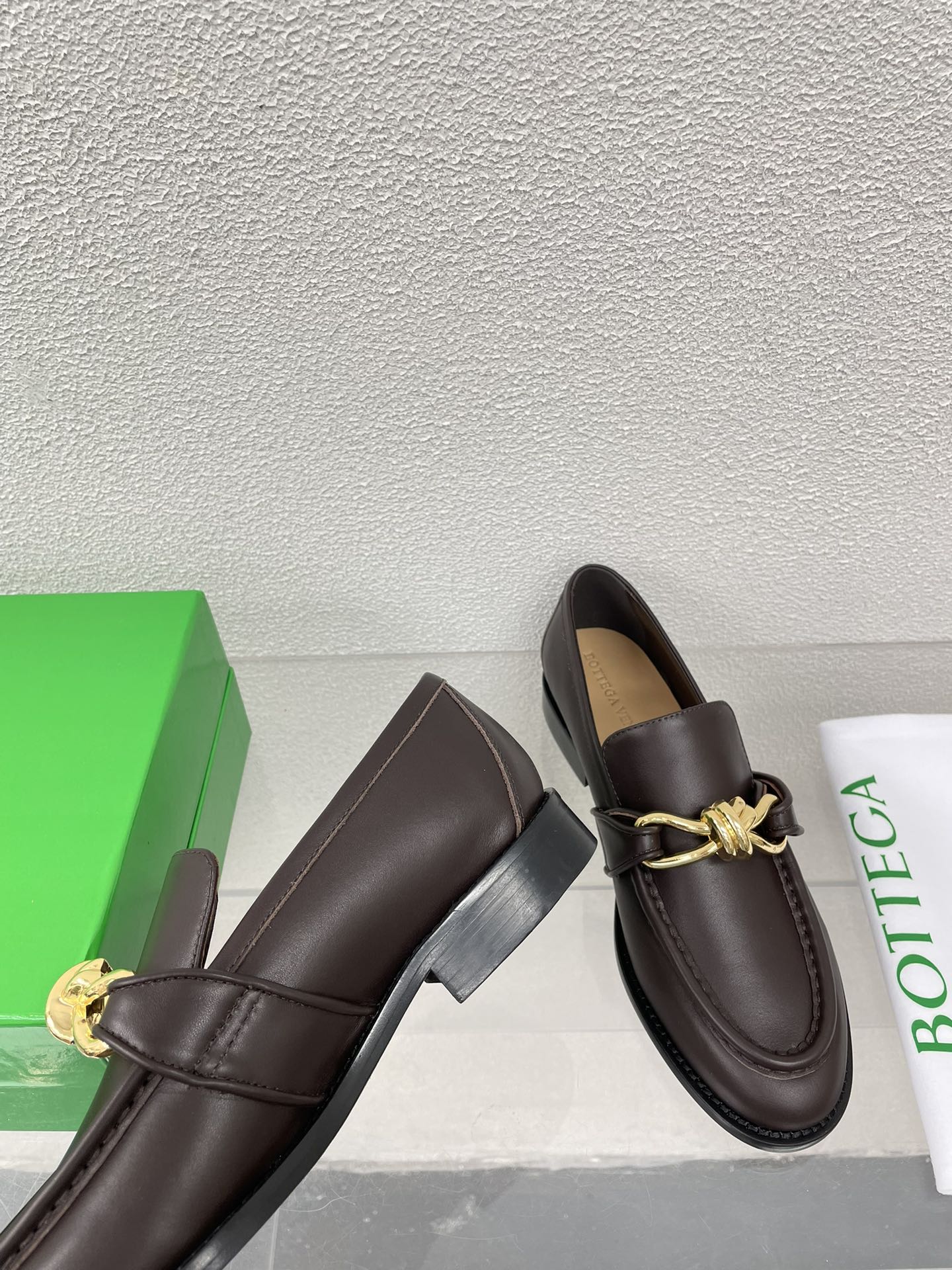 Bottega Veneta Astaire Metal Knot Loafers – 2024SS