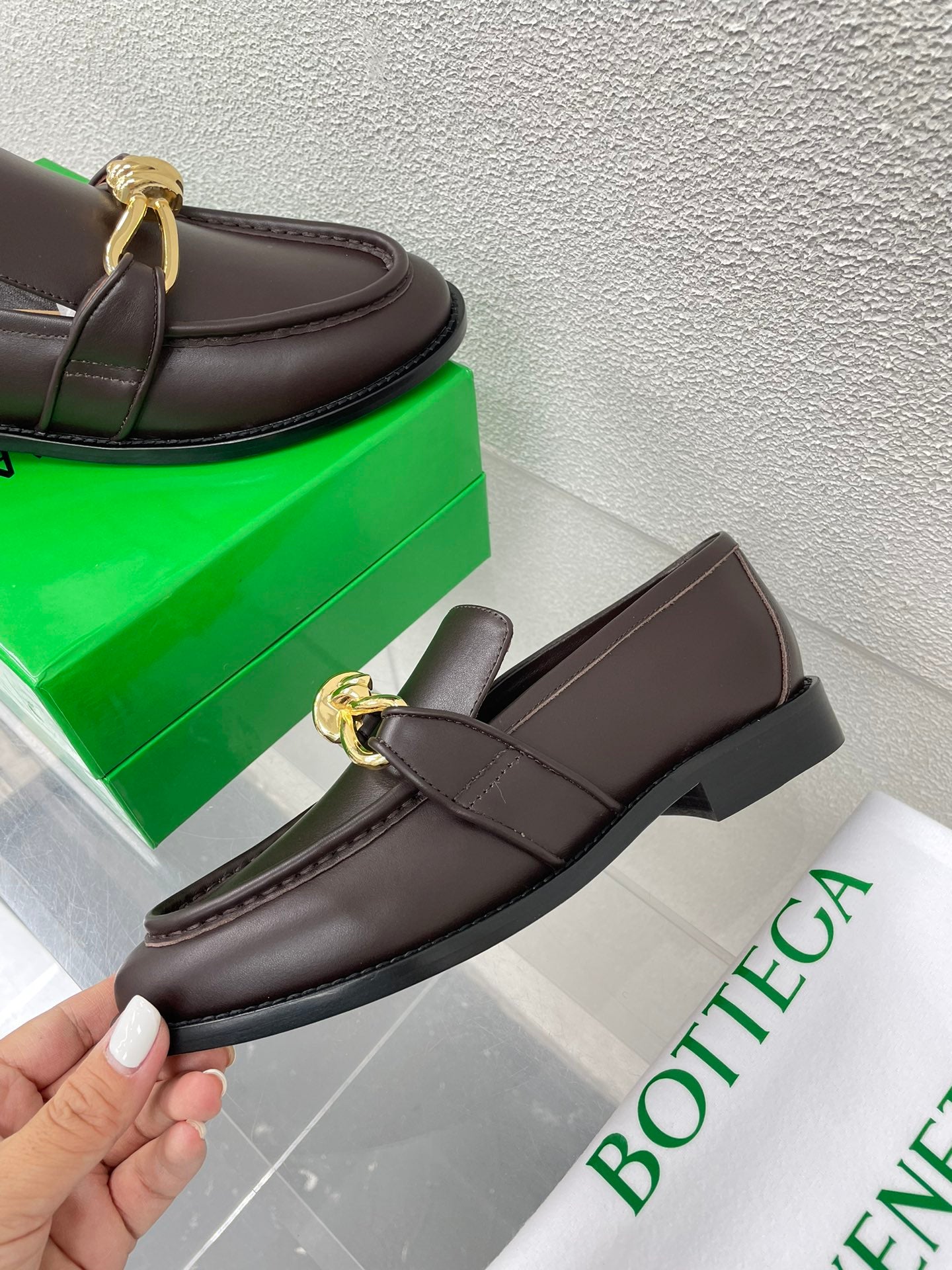 Bottega Veneta Astaire Metal Knot Loafers – 2024SS