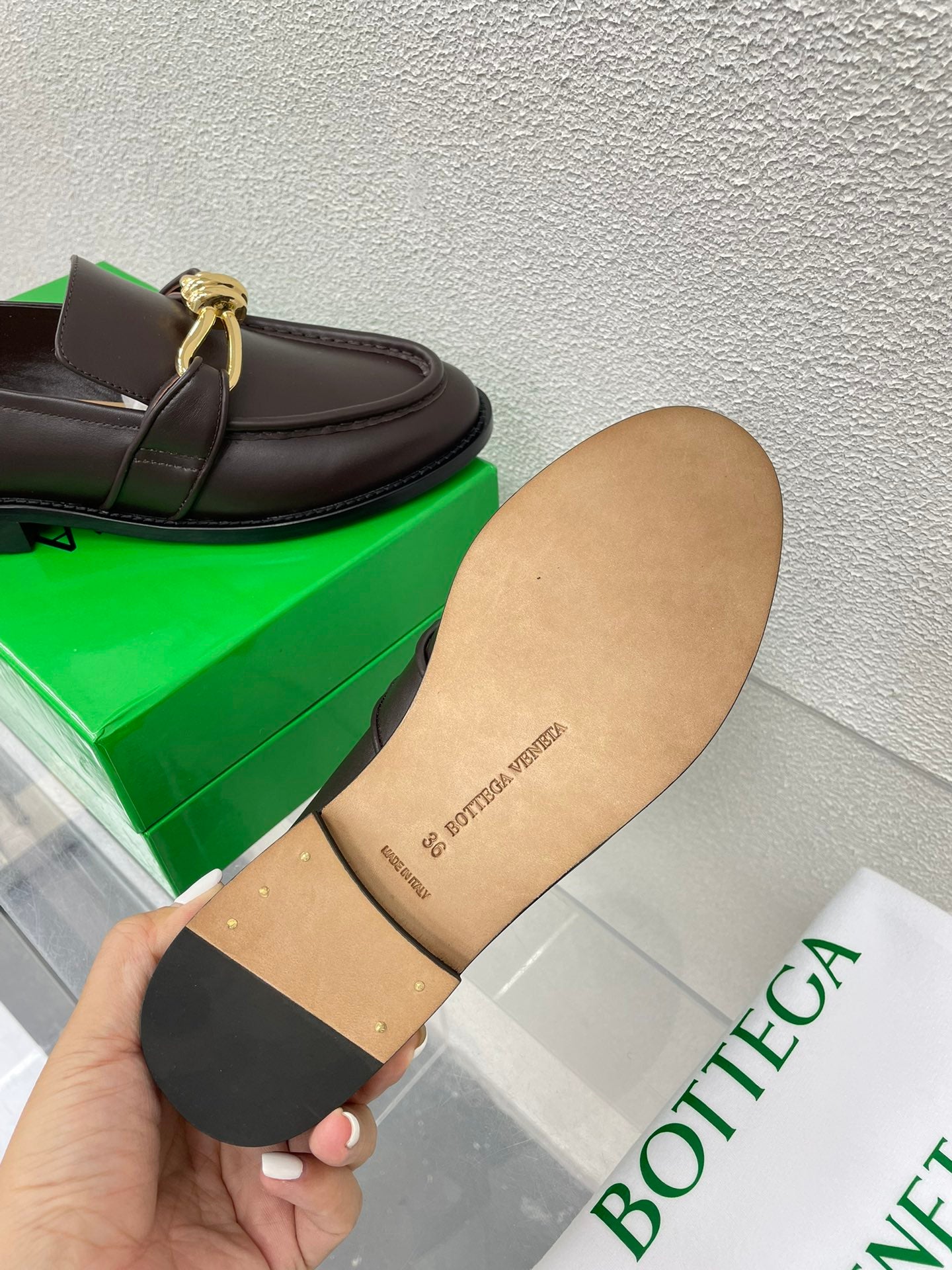 Bottega Veneta Astaire Metal Knot Loafers – 2024SS