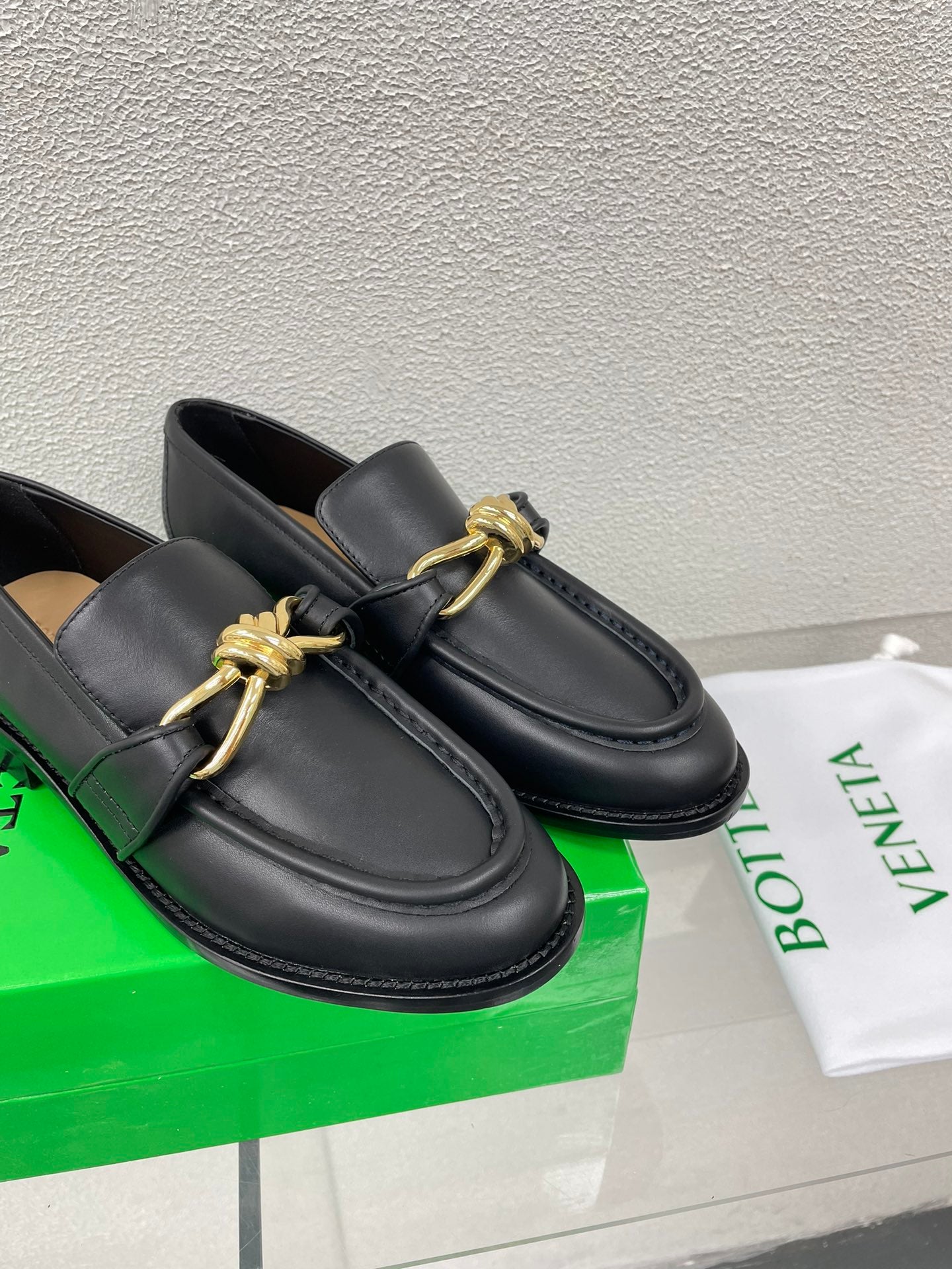 Bottega Veneta Astaire Metal Knot Loafers – 2024SS