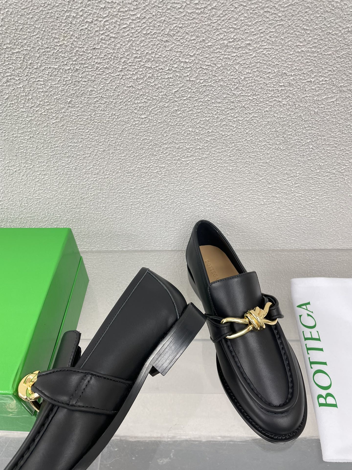 Bottega Veneta Astaire Metal Knot Loafers – 2024SS