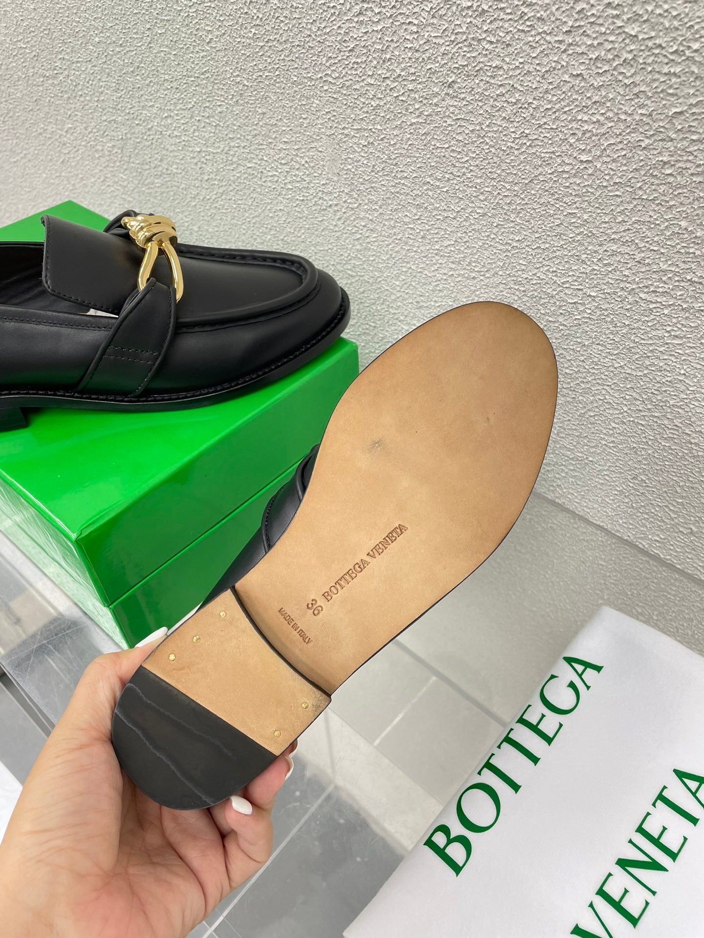 Bottega Veneta Astaire Metal Knot Loafers – 2024SS