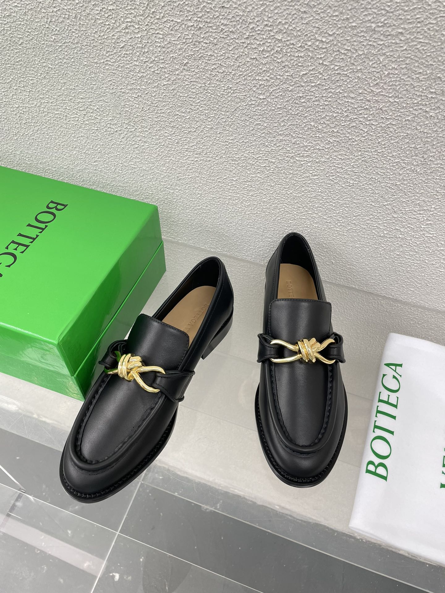Bottega Veneta Astaire Metal Knot Loafers – 2024SS