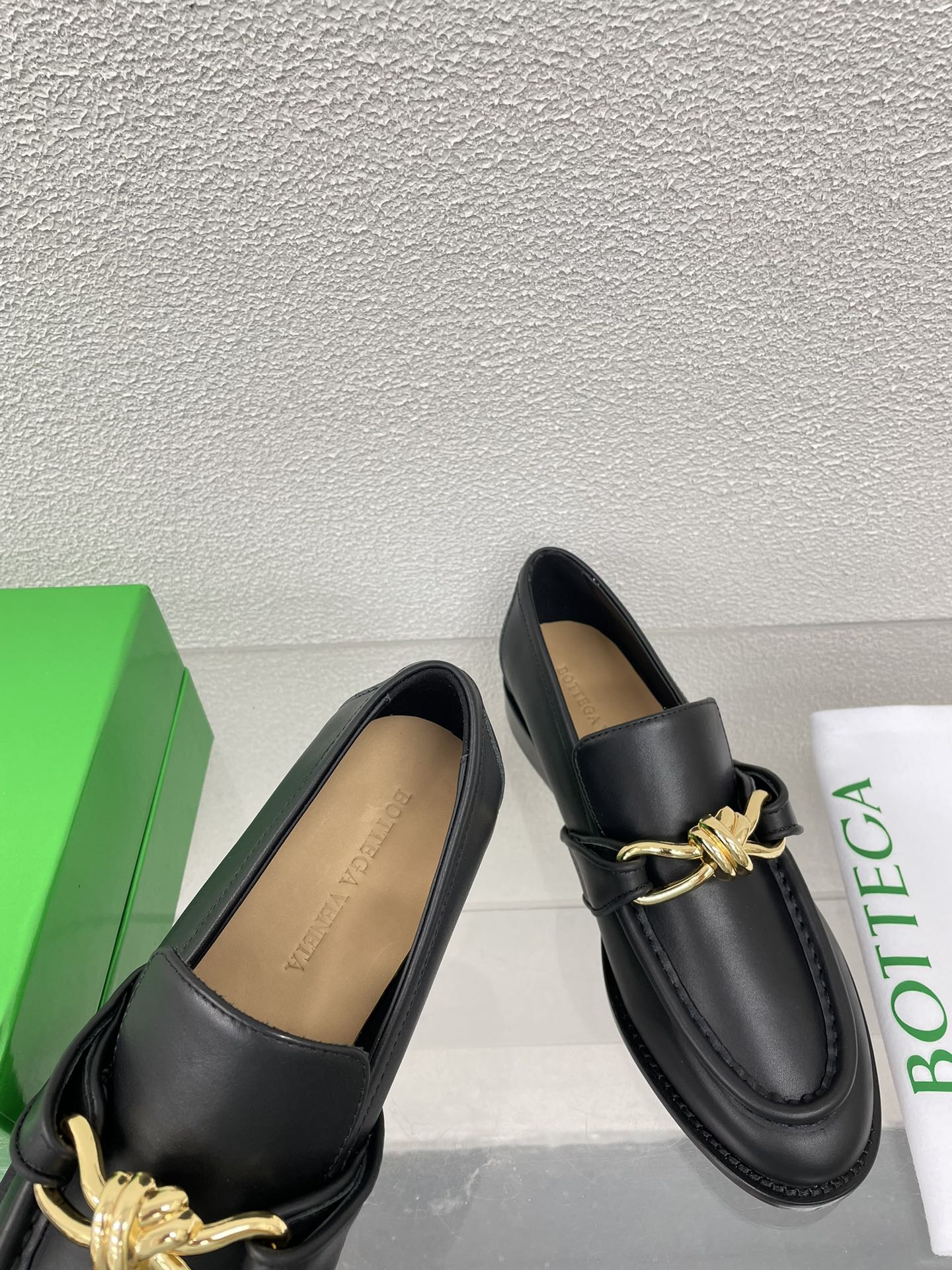 Bottega Veneta Astaire Metal Knot Loafers – 2024SS