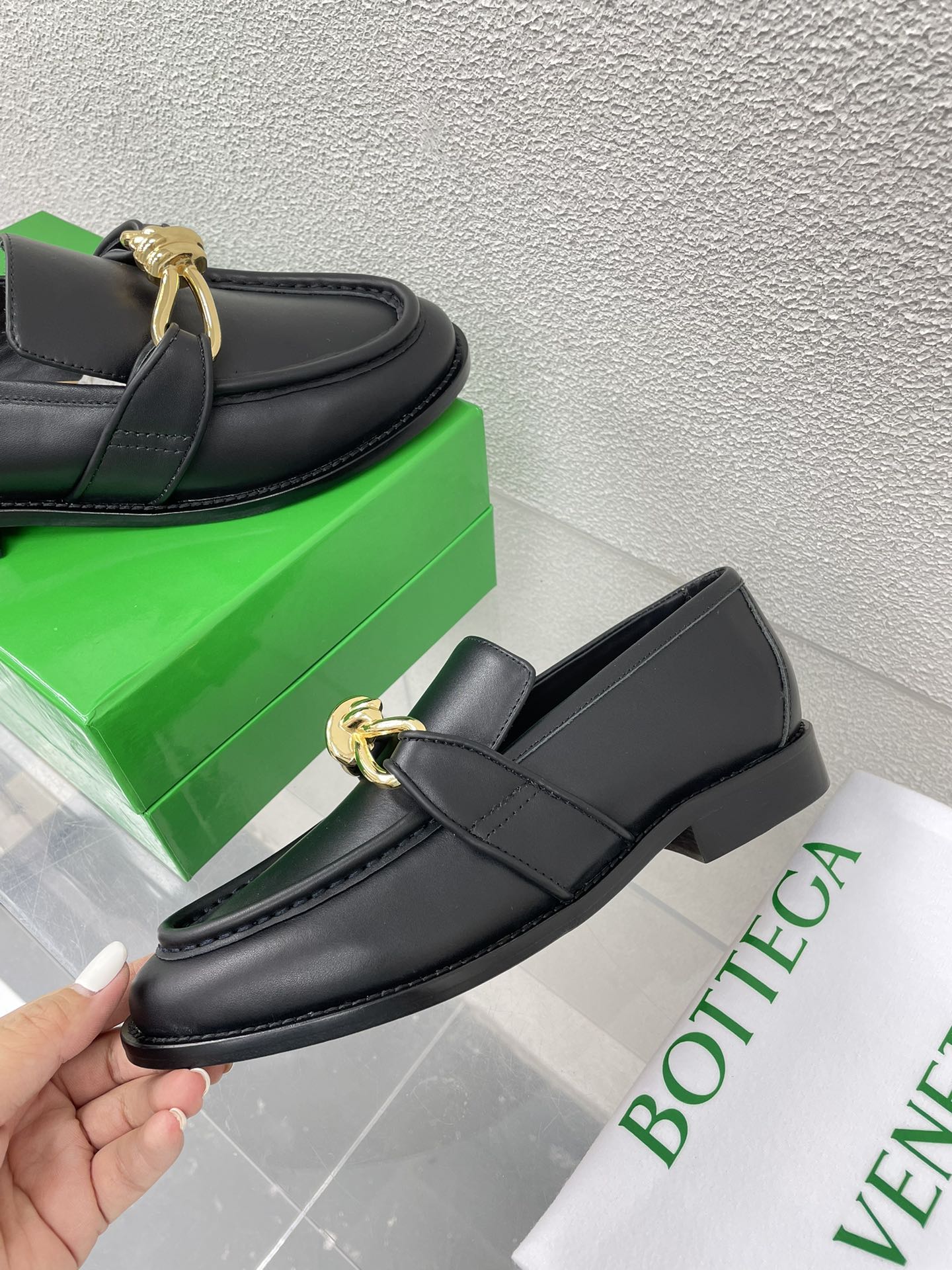 Bottega Veneta Astaire Metal Knot Loafers – 2024SS