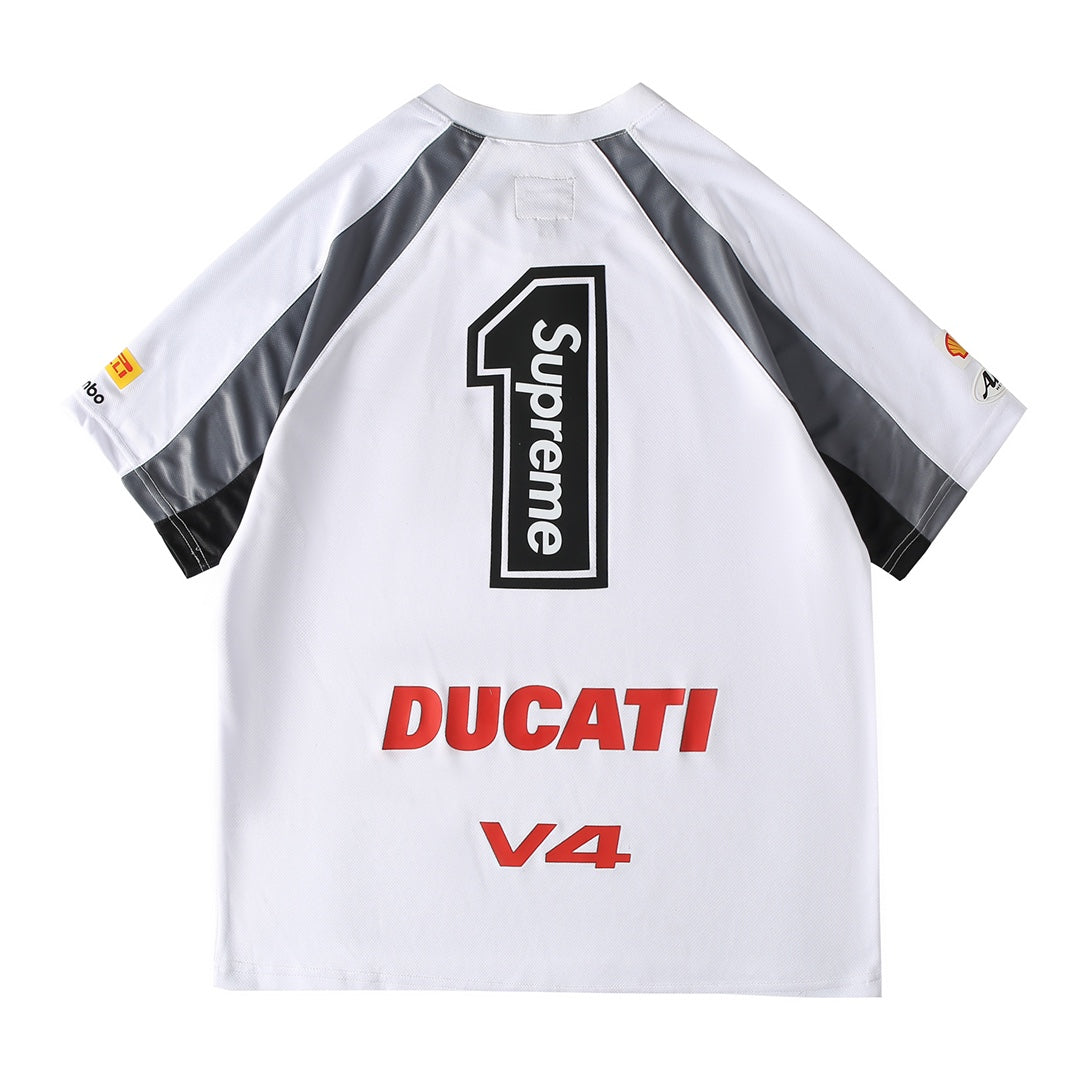 Supreme x Ducati Silicone Leather Logo Jersey – SS24 Week 16