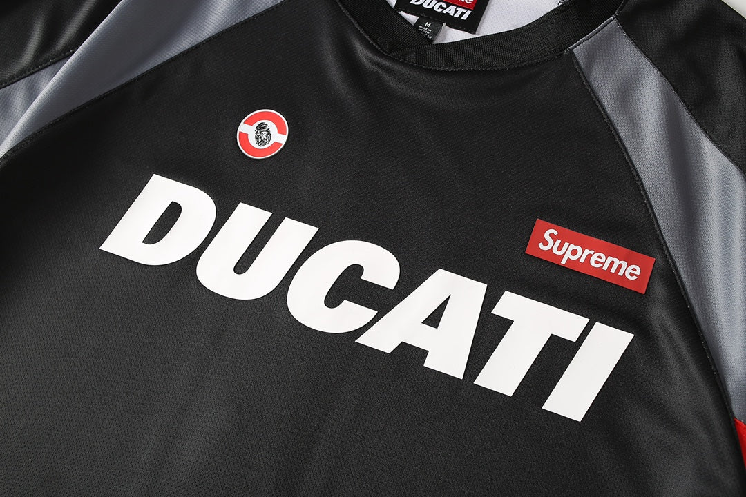 Supreme x Ducati Silicone Leather Logo Jersey – SS24 Week 16