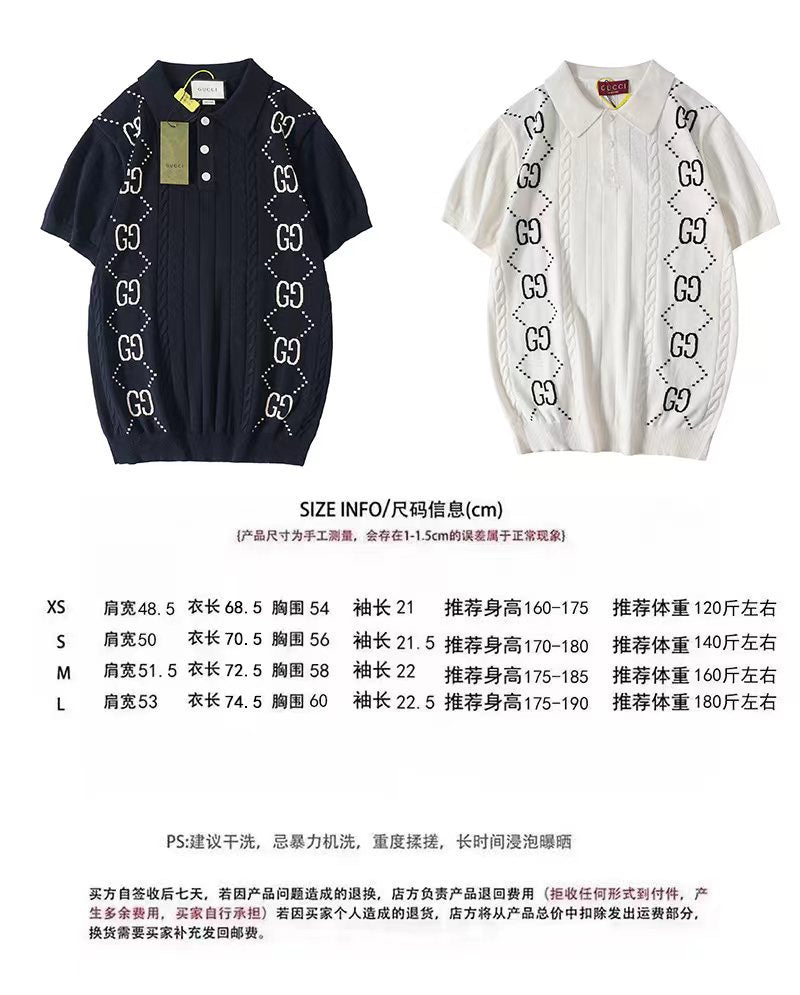 Gucci Double G Knit Polo Sweater – 2024 Collection