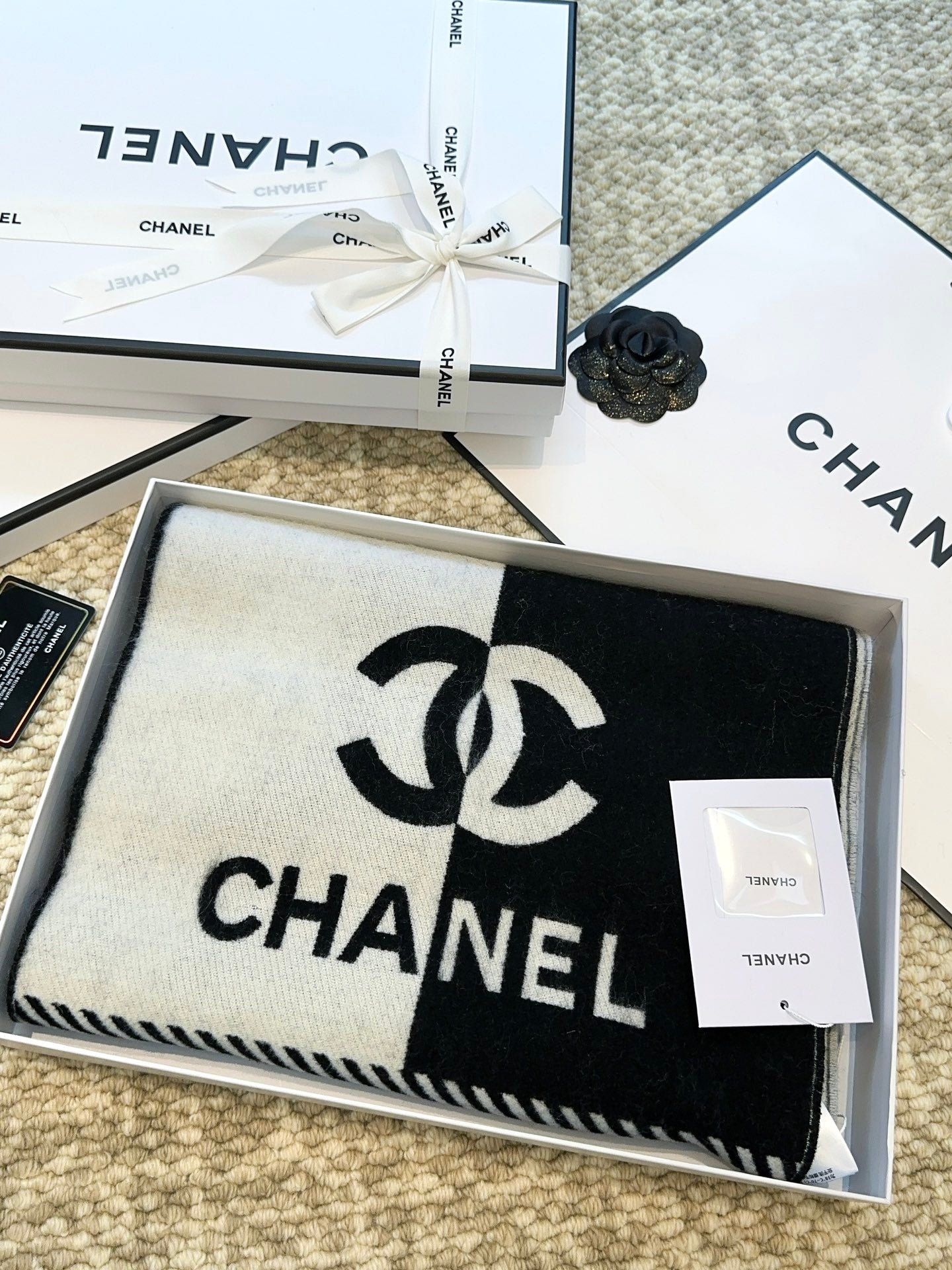 Chanel Double-Sided Jacquard Scarf