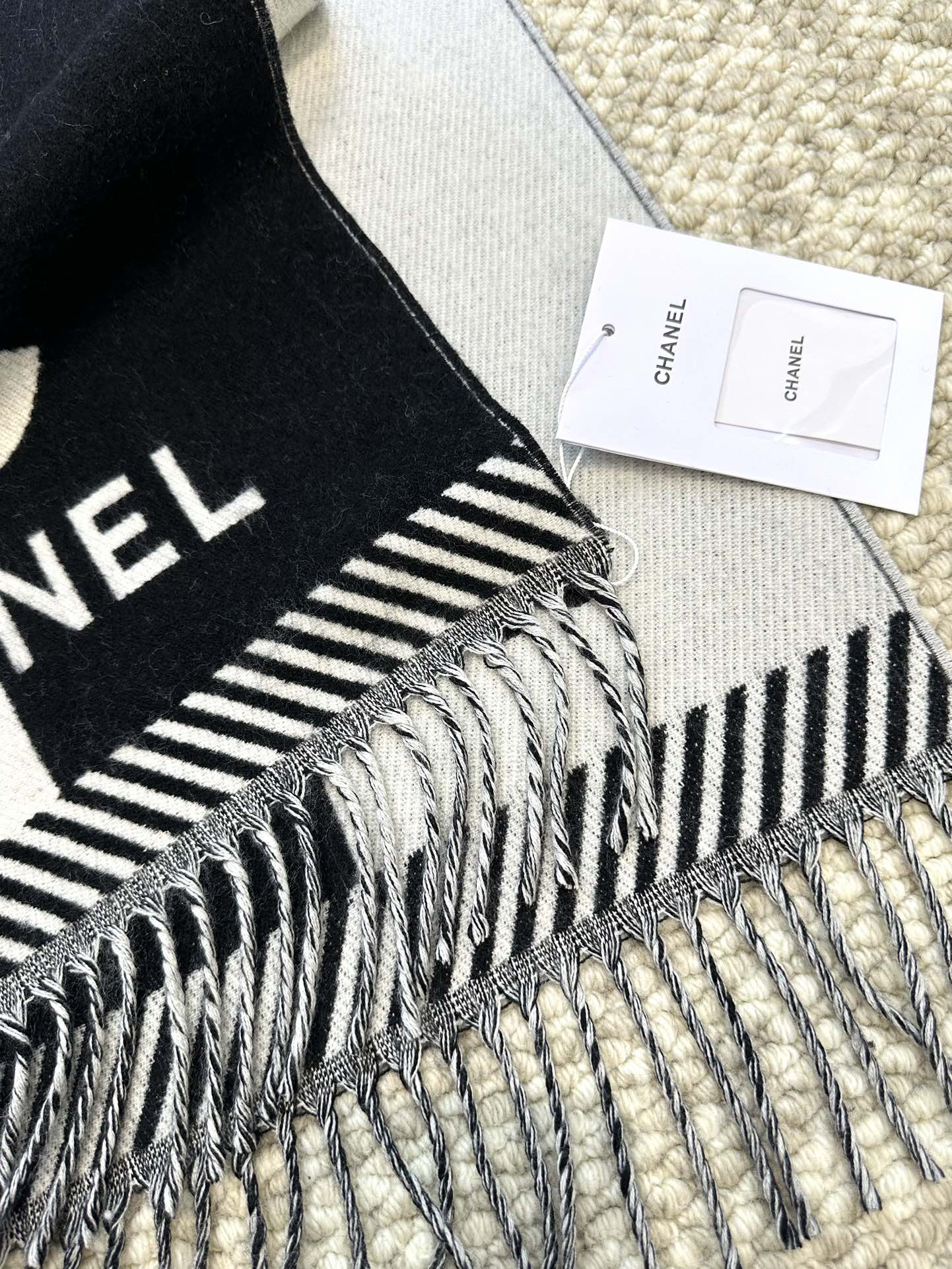 Chanel Double-Sided Jacquard Scarf