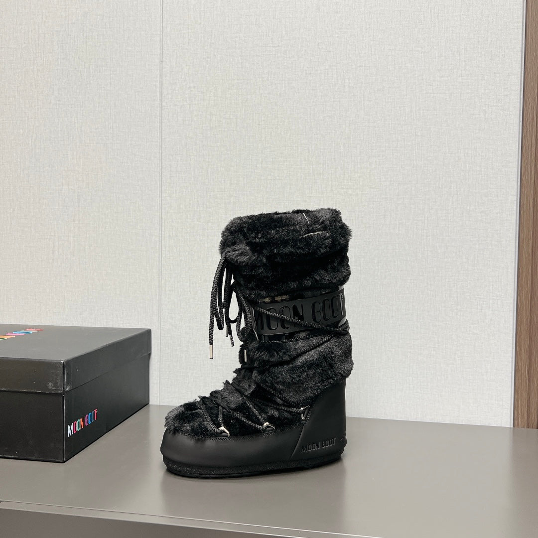 Moon Boot Fluffy Y2K Snow Boots – 2024FW