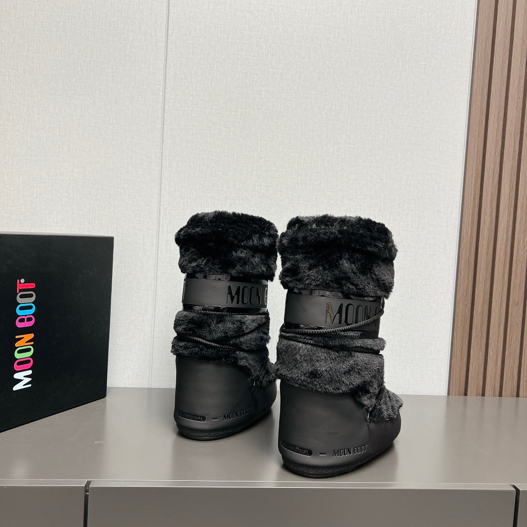 Moon Boot Fluffy Y2K Snow Boots – 2024FW