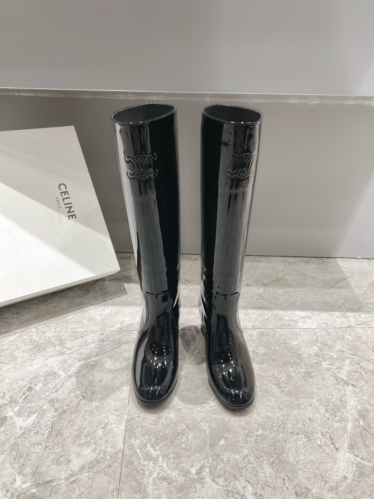 Celine Retro Chunky Heel Knee-High Boots – 24FW