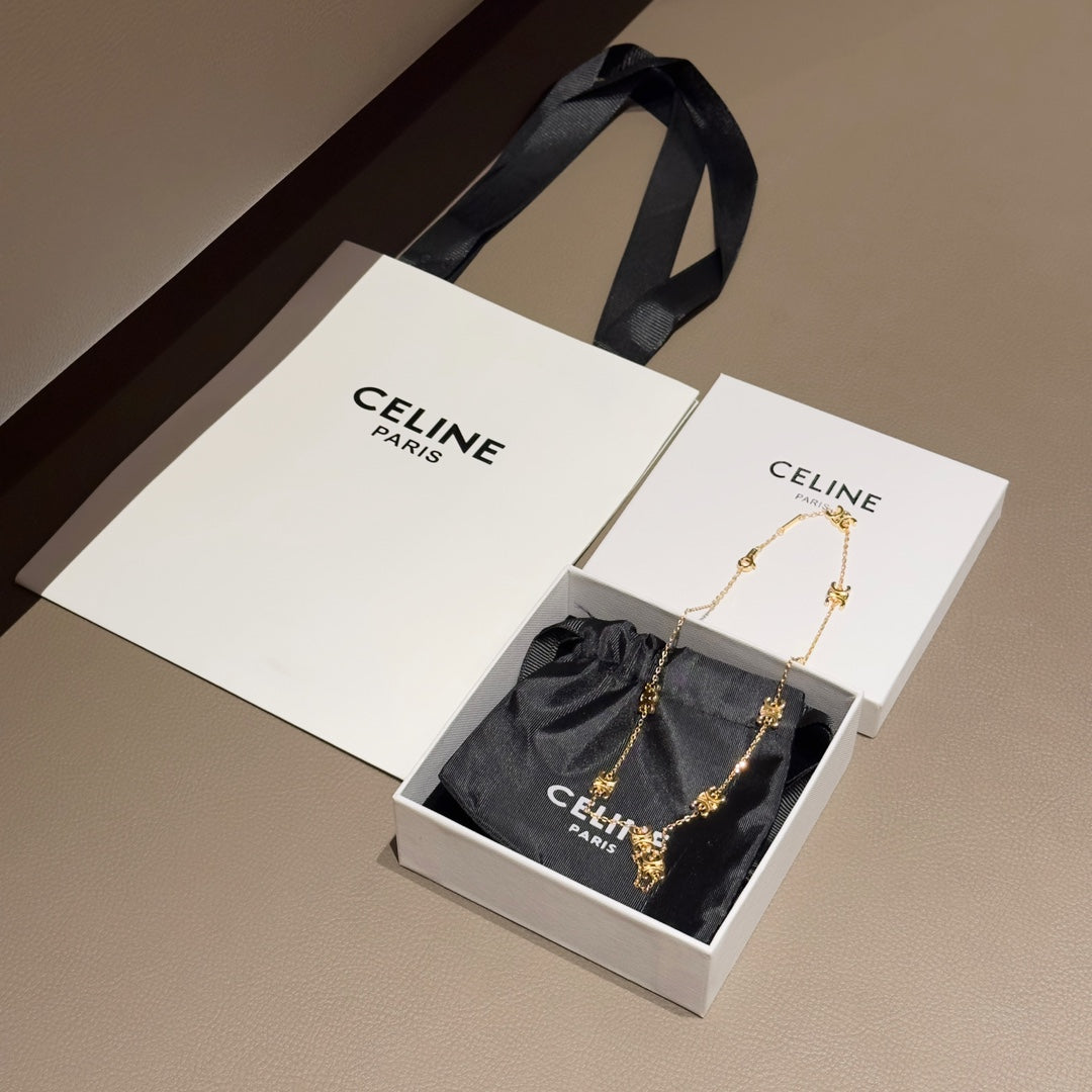 Celine Triomphe Pendant Necklace