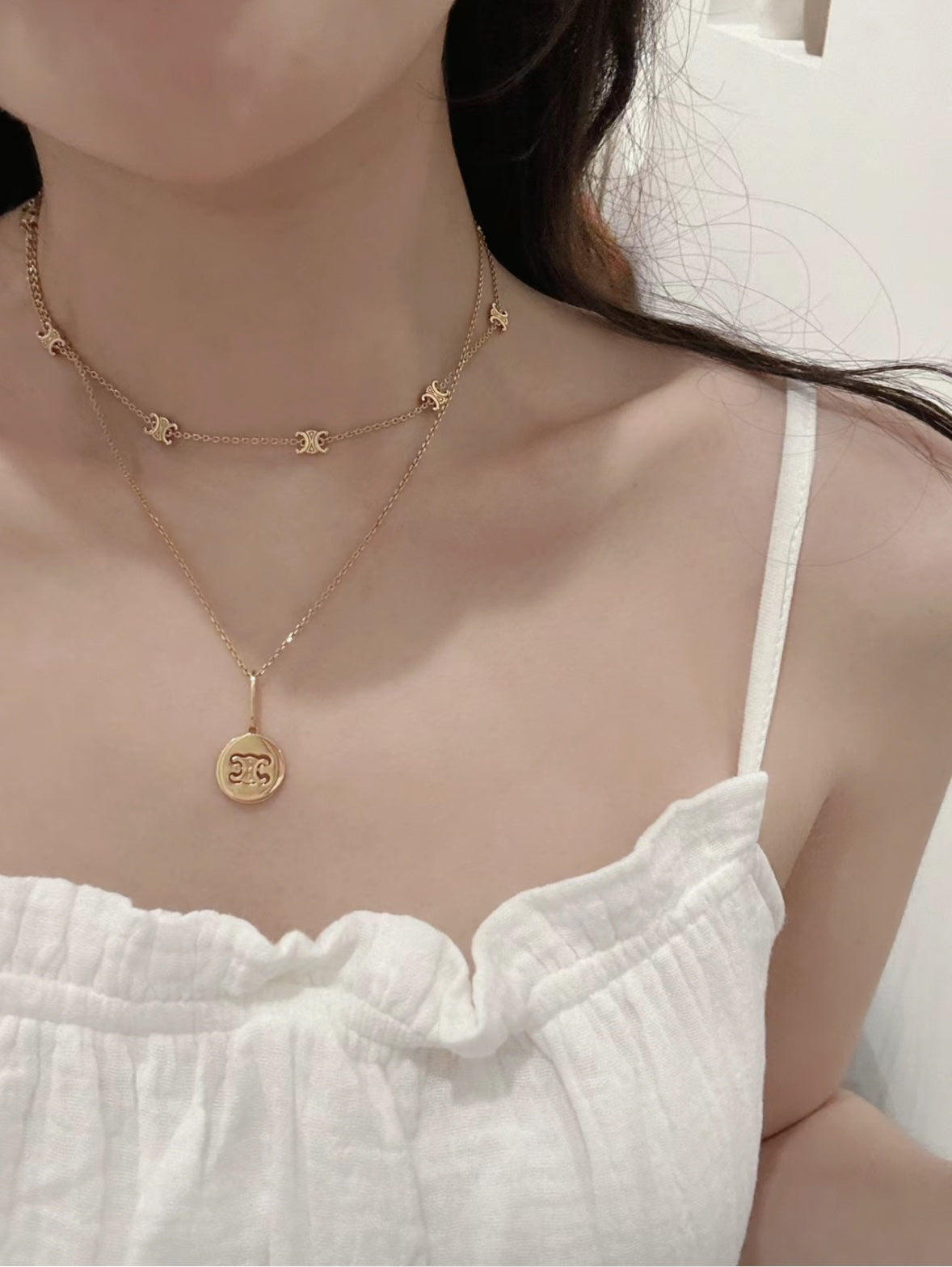 Celine Triomphe Pendant Necklace