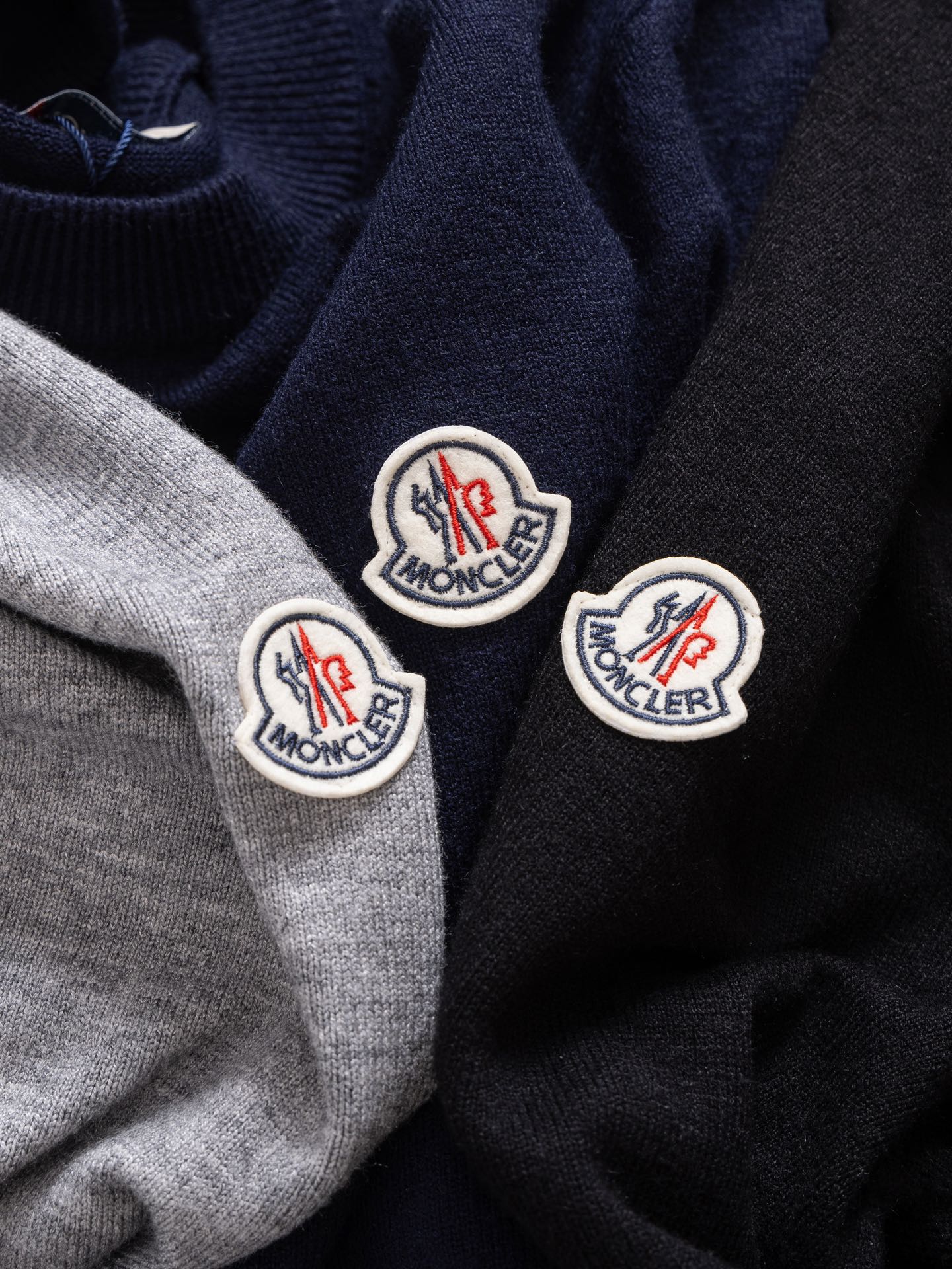 Moncler Round Neck Knit Sweater – 2024 Collection