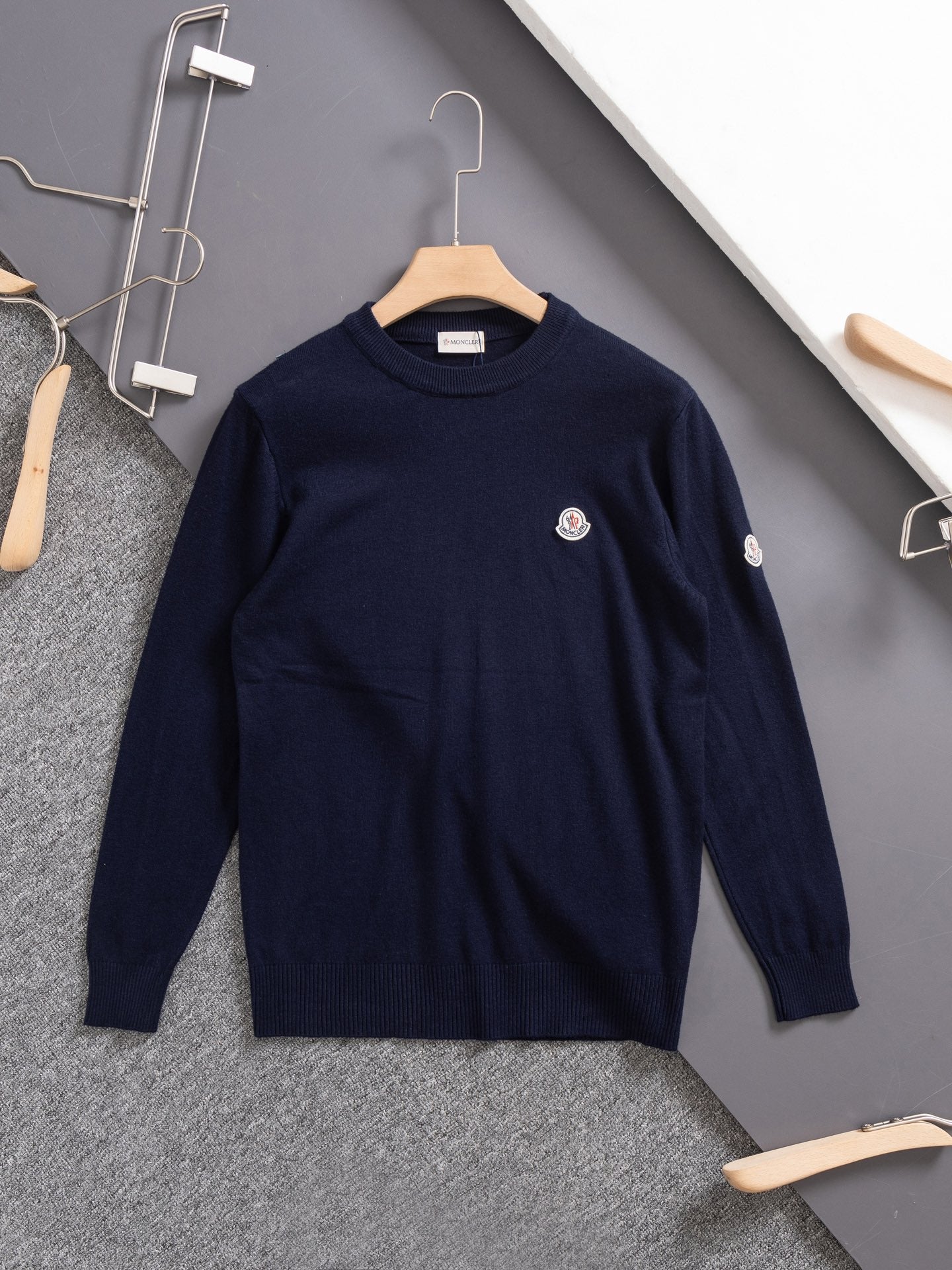 Moncler Round Neck Knit Sweater – 2024 Collection