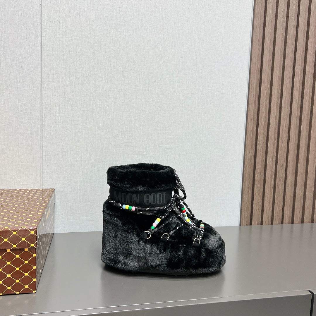 Moon Boot Y2K Fluffy Snow Boots – 2024FW