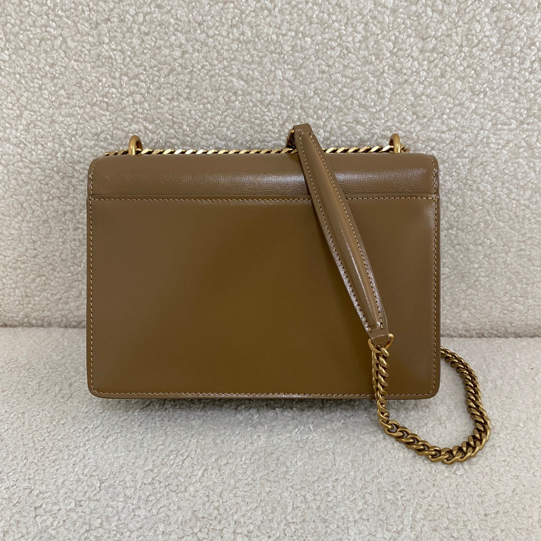 Saint Laurent Sunset Shoulder Bag – Milk Tea