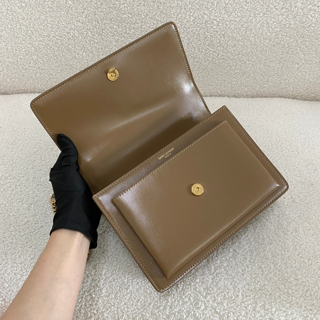 Saint Laurent Sunset Shoulder Bag – Milk Tea