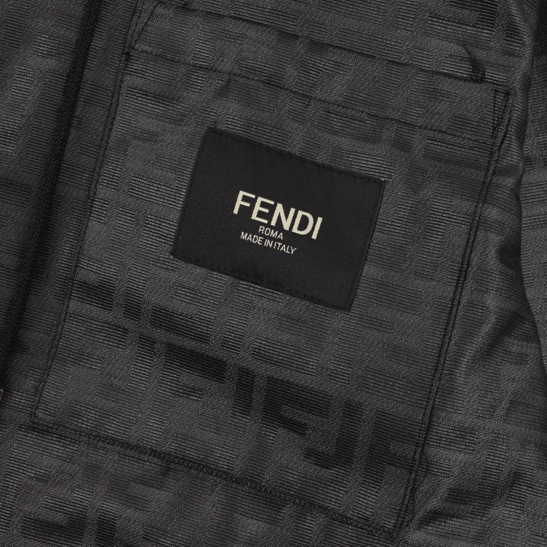 Fendi FF Monogram Full-Zip Windbreaker Jacket