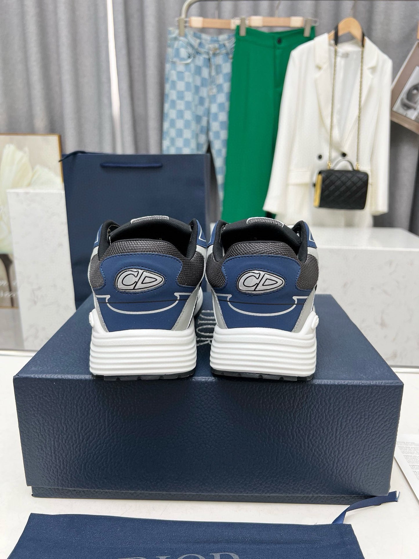 Dior B30 Unisex Mesh and Leather Sneakers