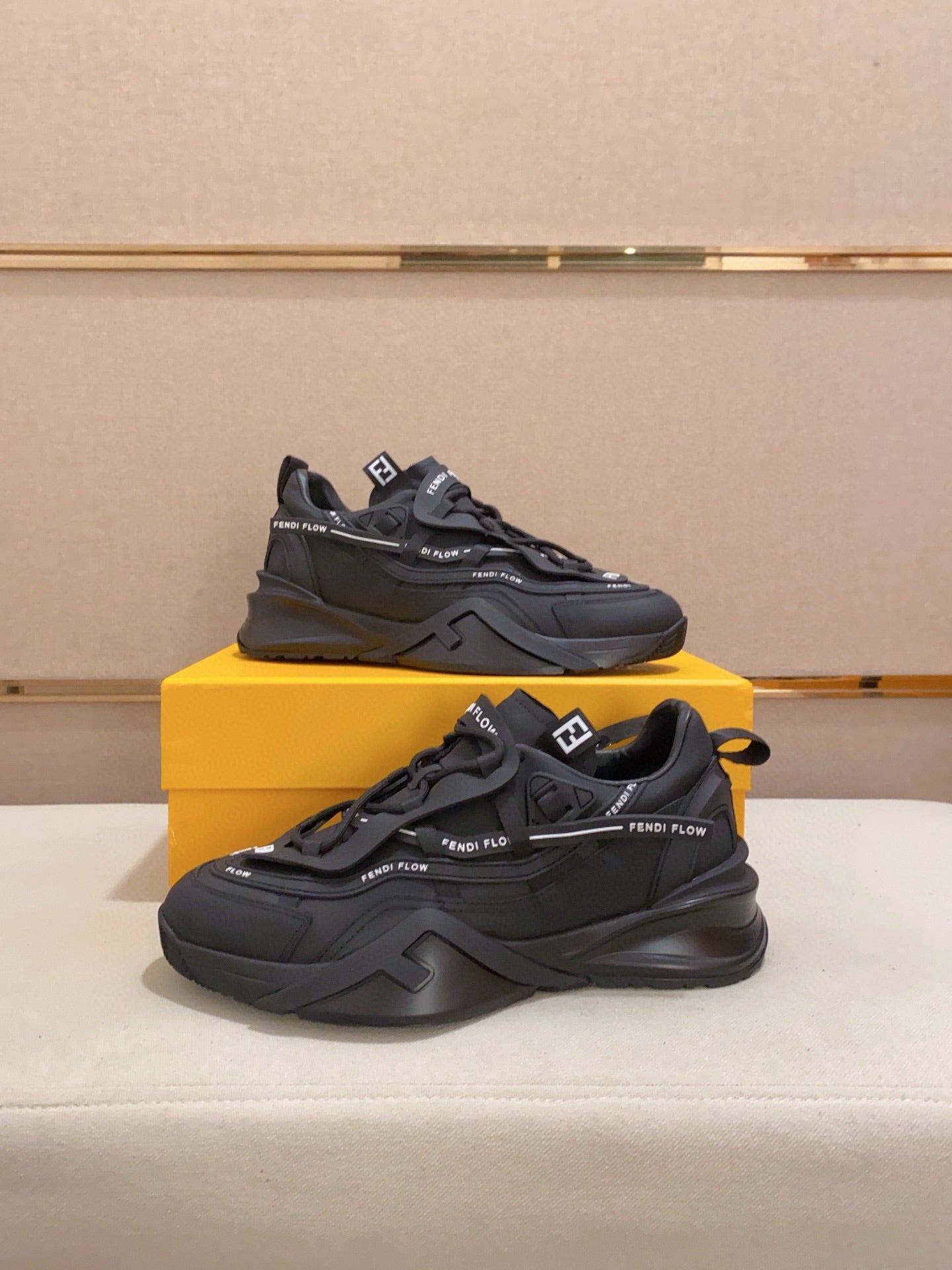 Fendi Men's Casual Leather Sneakers – 2025 Collection