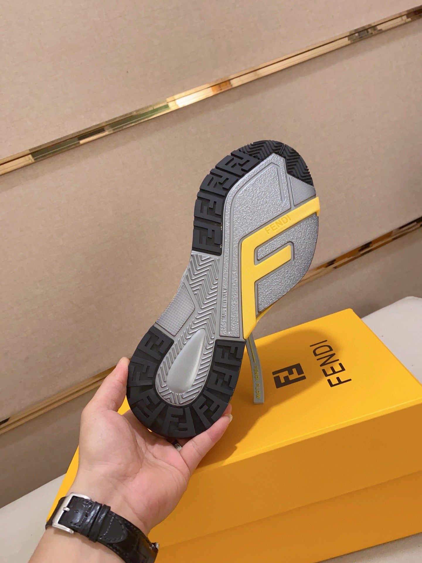 Fendi Men's Casual Leather Sneakers – 2025 Collection
