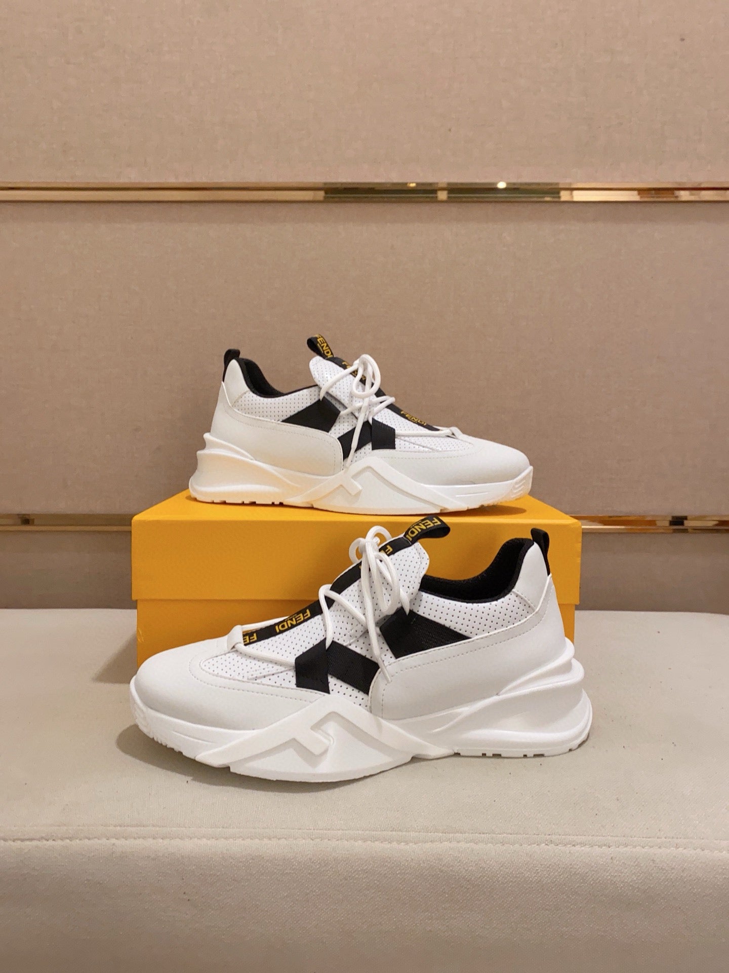 Fendi Men's Casual Leather Sneakers – 2025 Collection