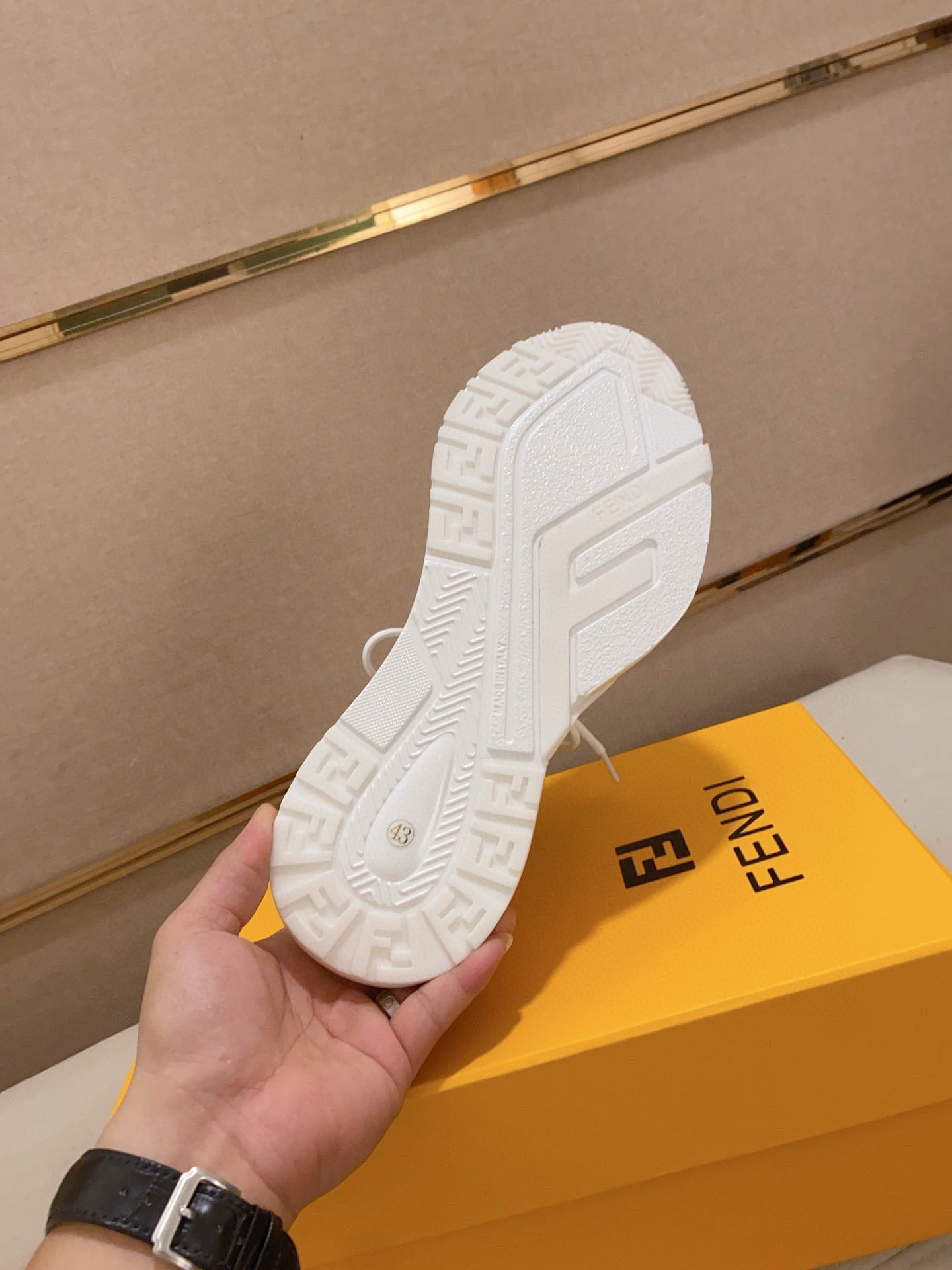 Fendi Men's Casual Leather Sneakers – 2025 Collection