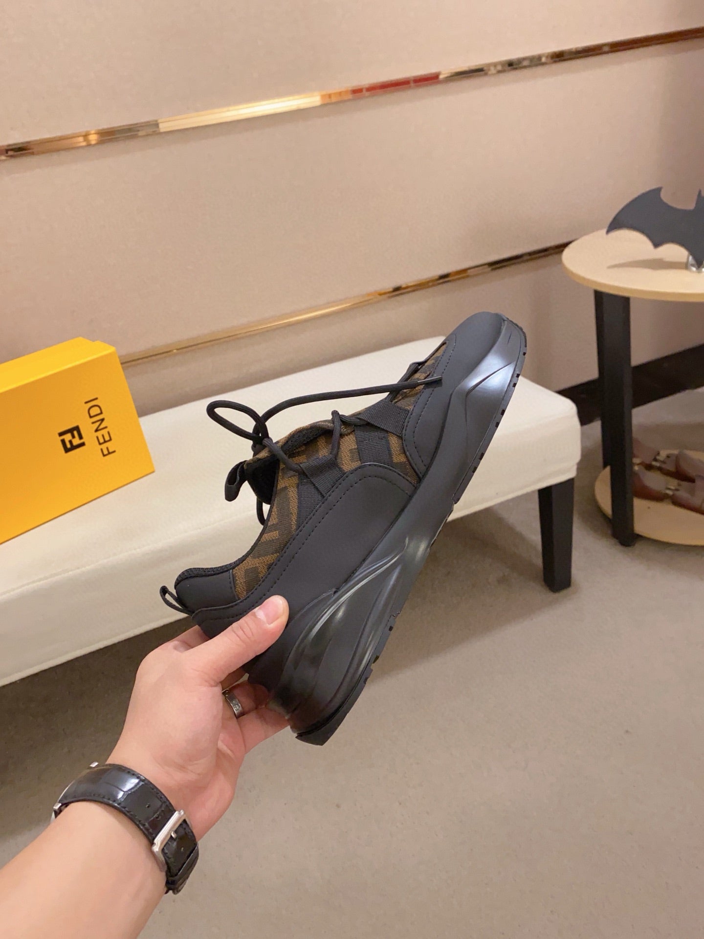 Fendi Men's Casual Leather Sneakers – 2025 Collection