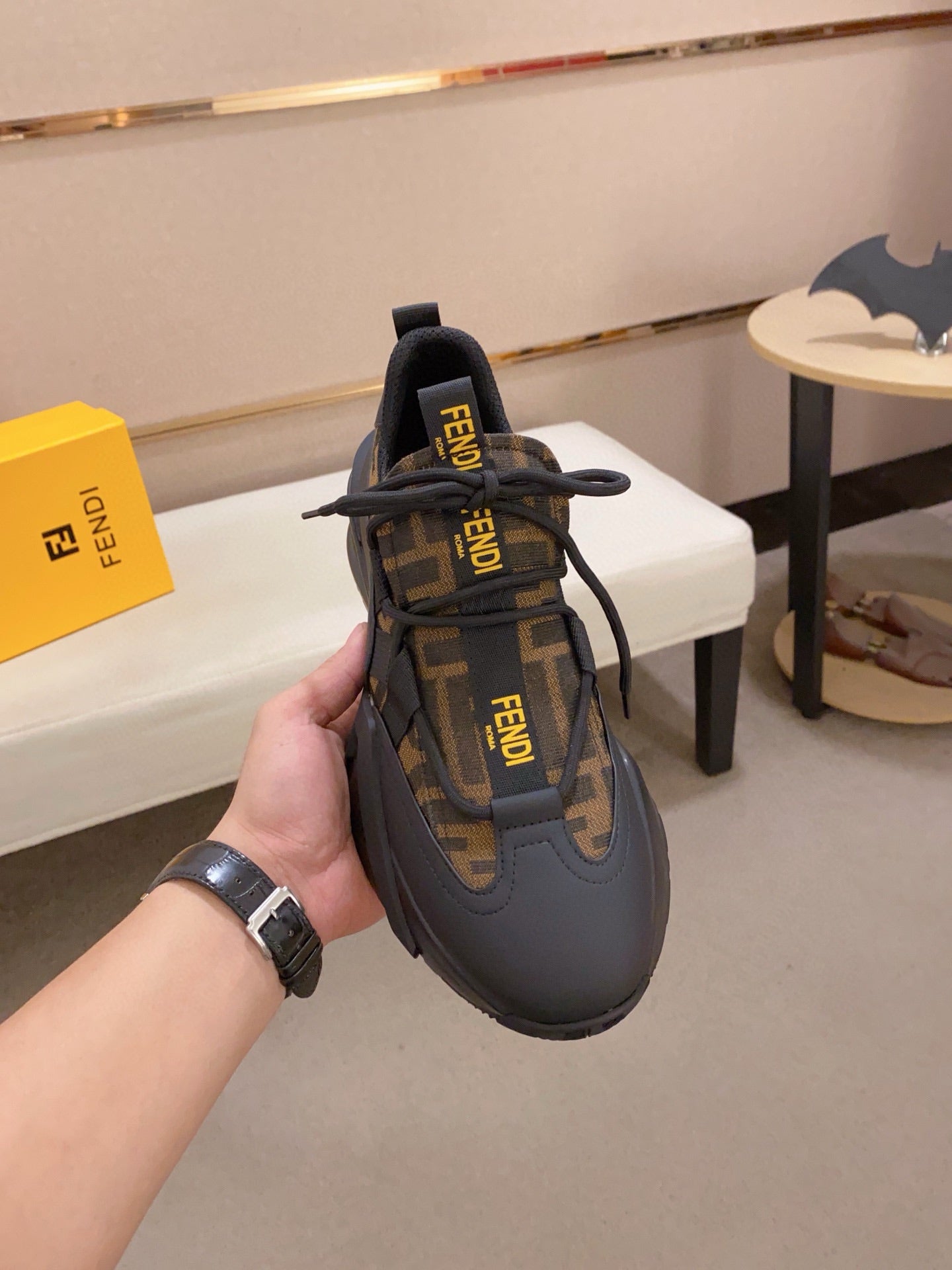 Fendi Men's Casual Leather Sneakers – 2025 Collection