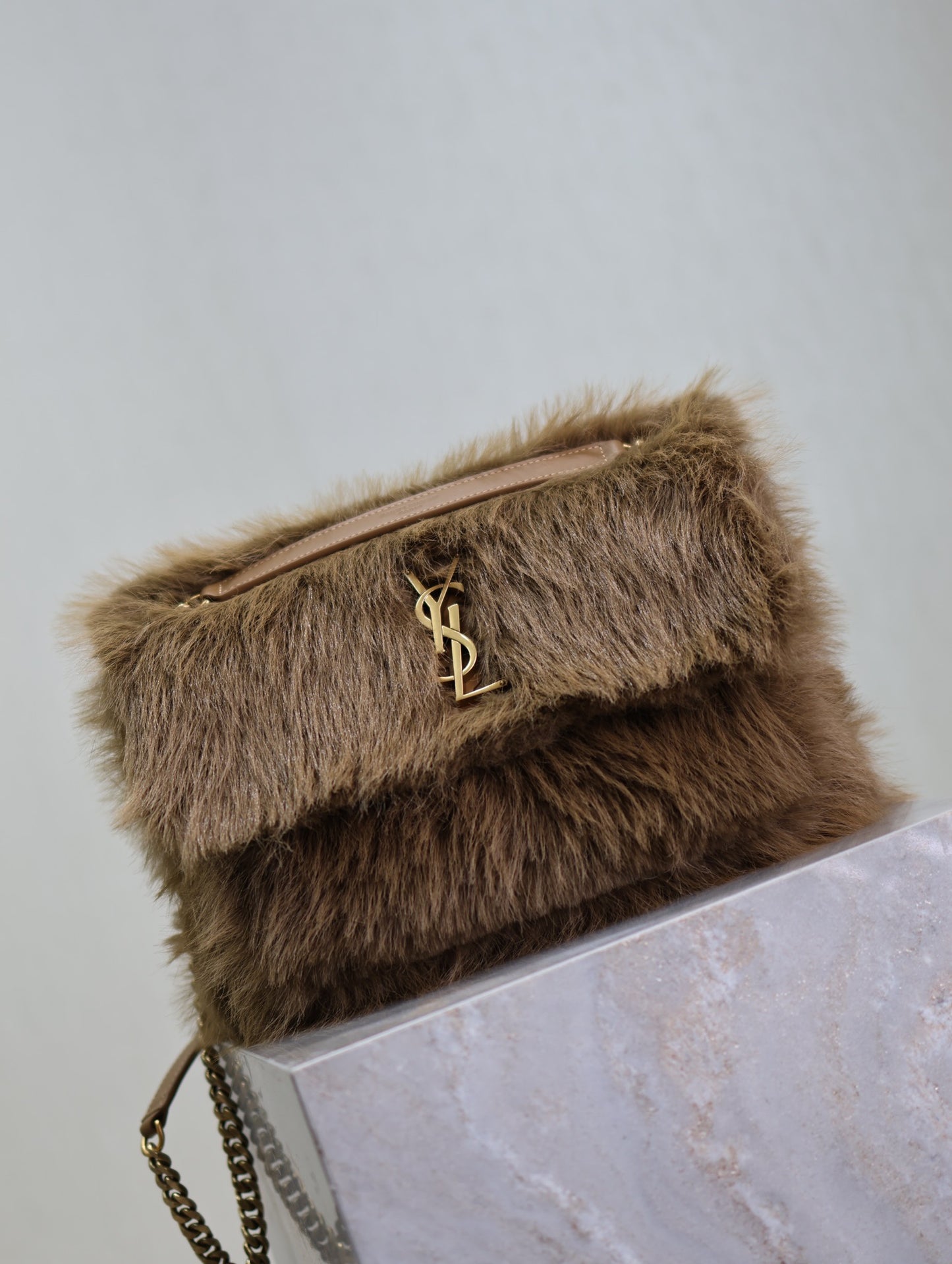 Saint Laurent Niki Rabbit Fur Shoulder Bag – Autumn/Winter Collection